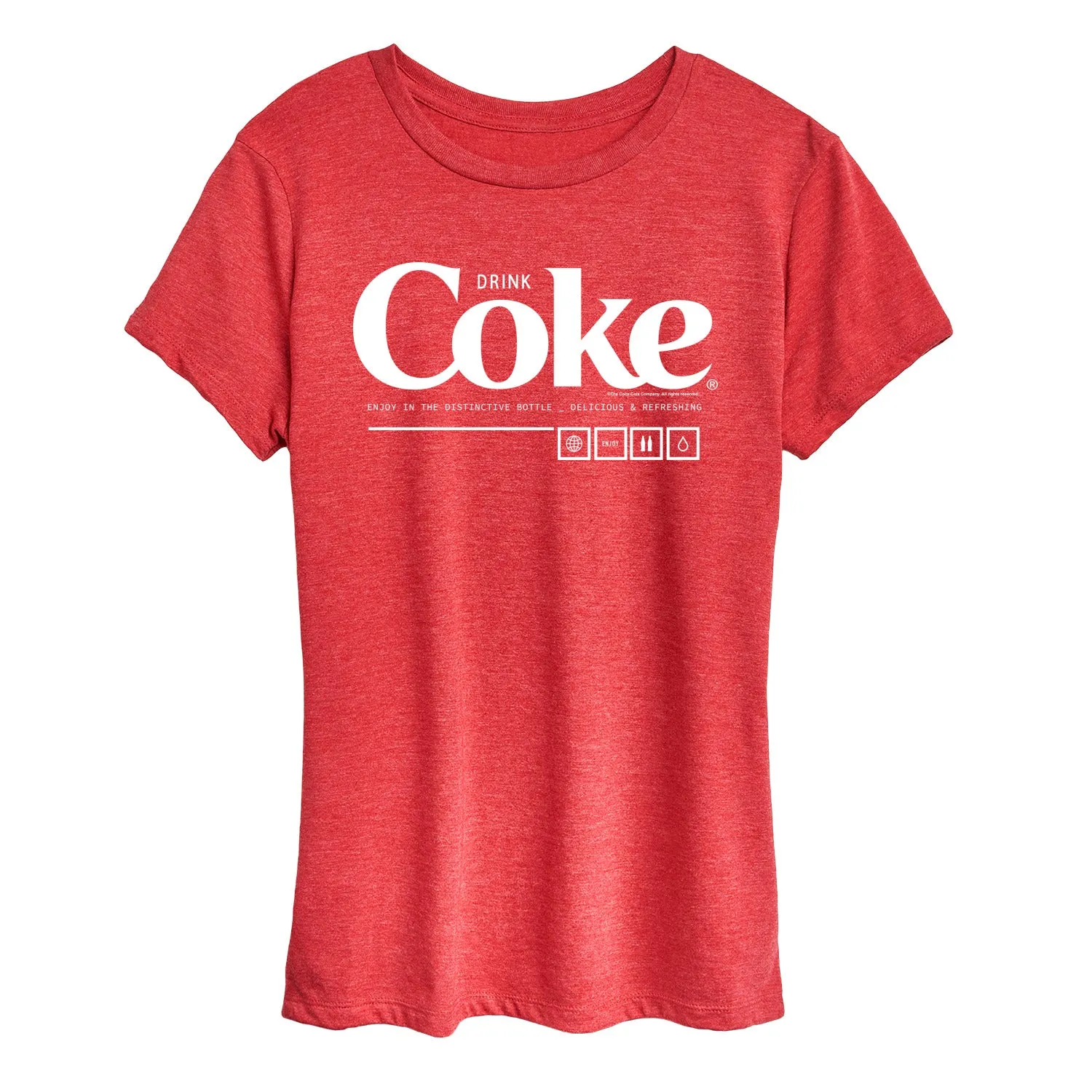 Coca-Cola - Drink Coke Enjoy - Women's Short Sleeve Graphic T-Shirt sold by Zulily
