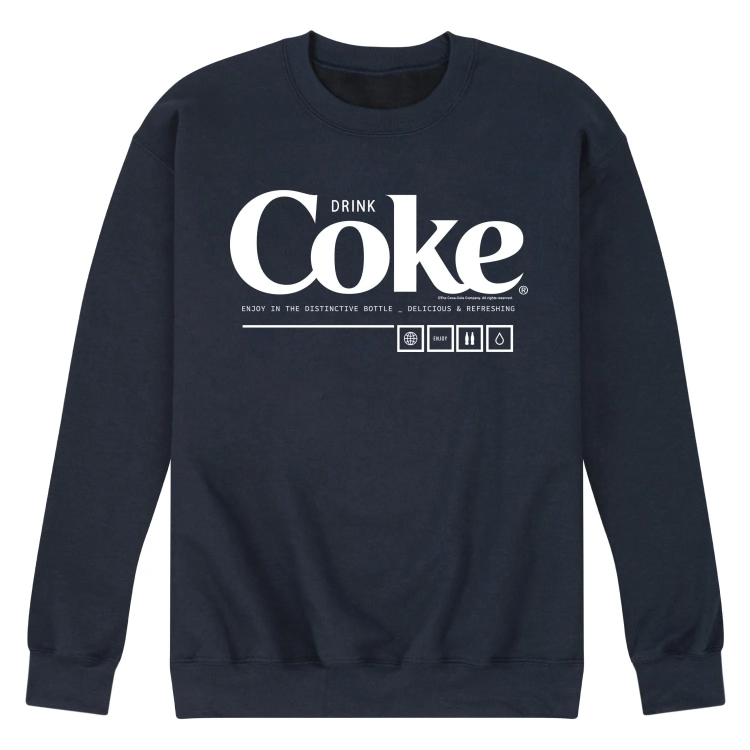 Coca-Cola - Drink Coke Enjoy - Men's Crew Neck Fleece Pullover sold by Zulily product image thumbnail 4