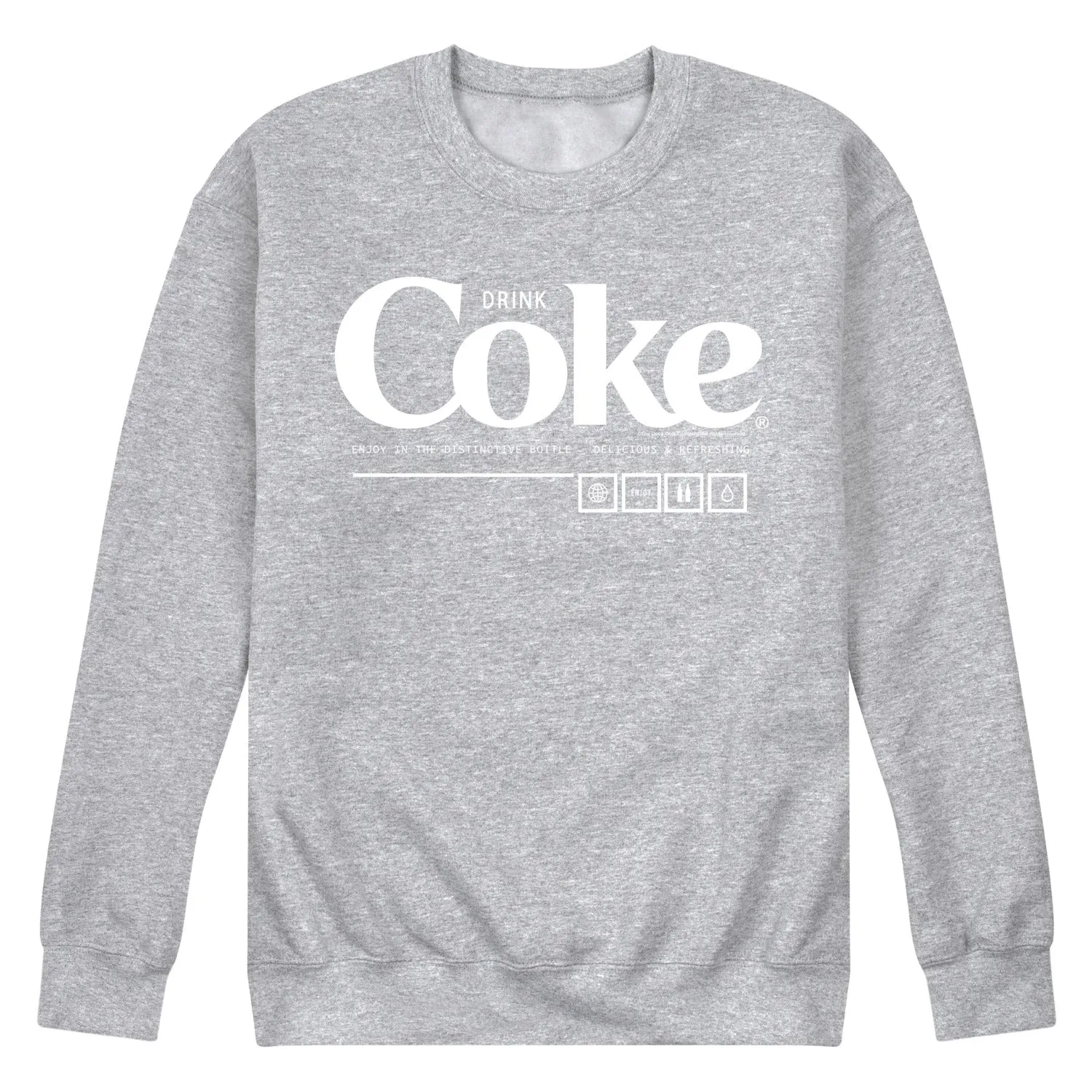 Coca-Cola - Drink Coke Enjoy - Men's Crew Neck Fleece Pullover sold by Zulily