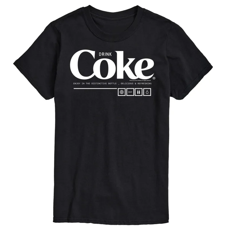Coca-Cola - Drink Coke Enjoy - Men's Short Sleeve Graphic T-Shirt sold by Zulily