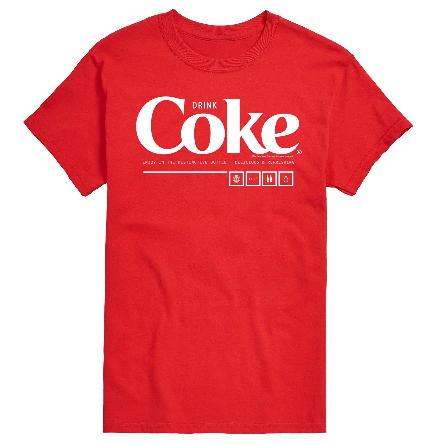 Coca-Cola - Drink Coke Enjoy - Men's Short Sleeve Graphic T-Shirt sold by Zulily product image thumbnail 2