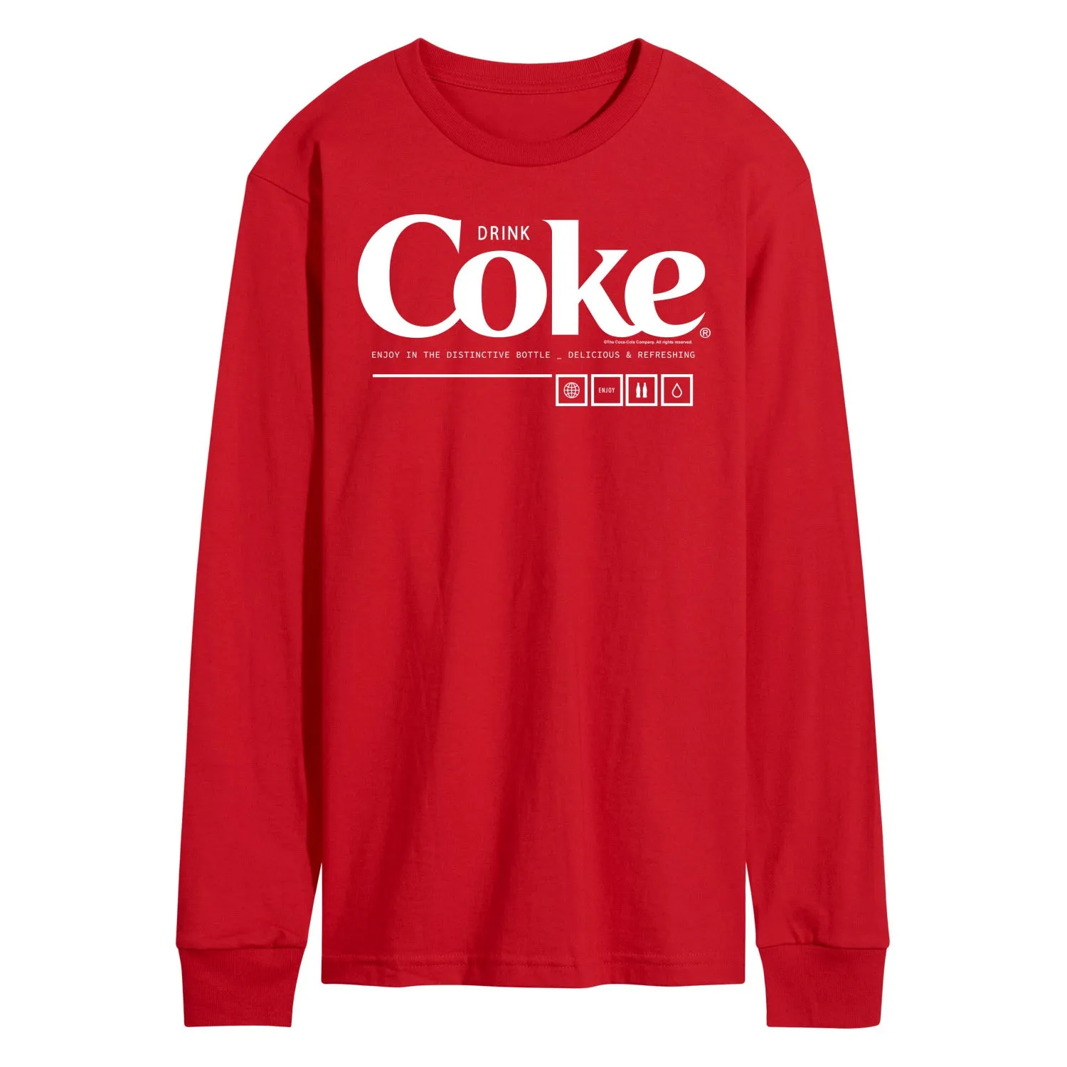 Coca-Cola - Drink Coke Enjoy - Men's Long Sleeve T-Shirt sold by Zulily product image thumbnail 4