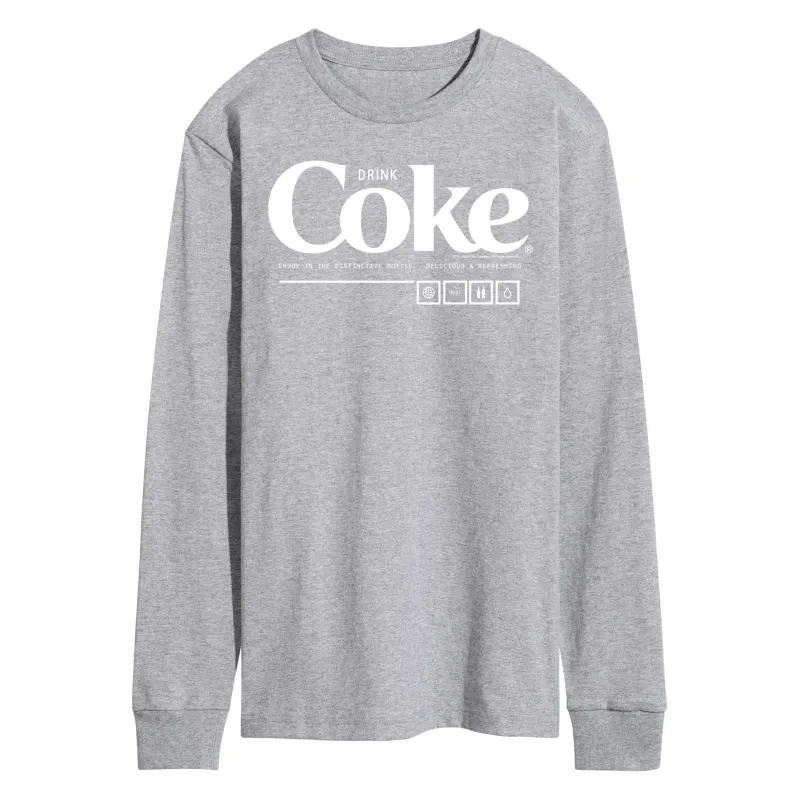 Coca-Cola - Drink Coke Enjoy - Men's Long Sleeve T-Shirt made by Coca-Cola