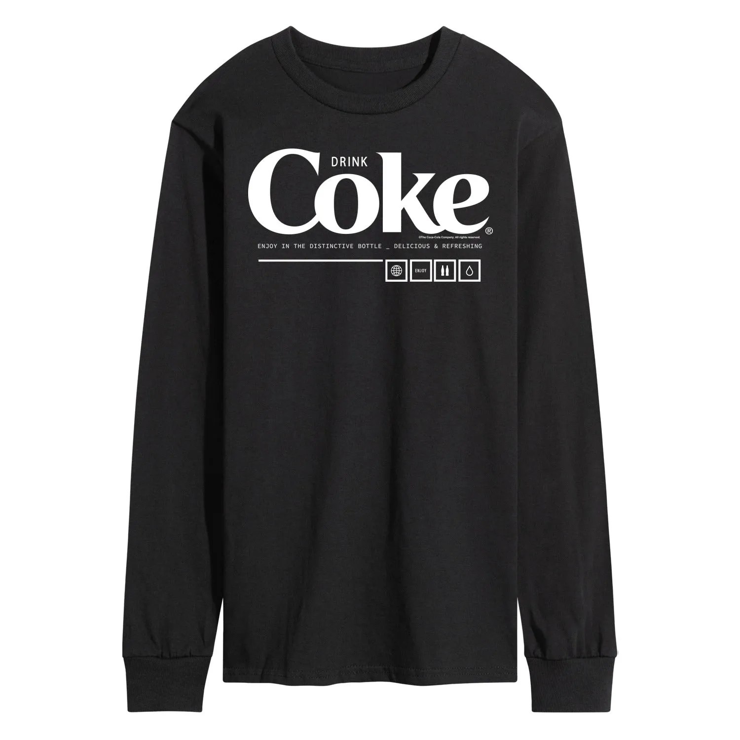 Coca-Cola - Drink Coke Enjoy - Men's Long Sleeve T-Shirt sold by Zulily product image thumbnail 2