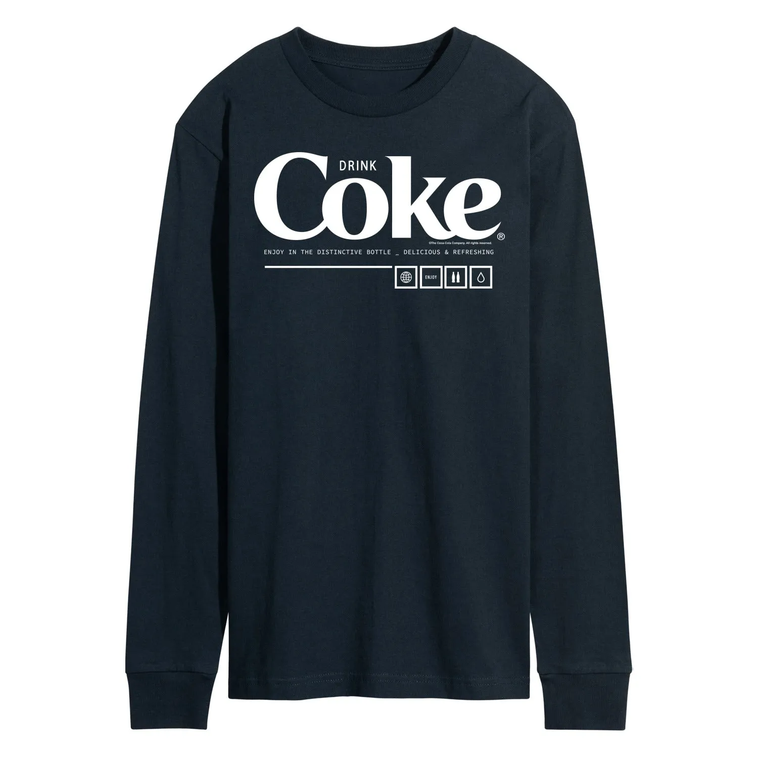 Coca-Cola - Drink Coke Enjoy - Men's Long Sleeve T-Shirt sold by Zulily product image thumbnail 3