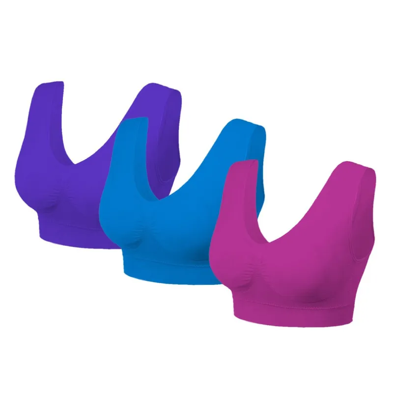 Extreme Fit 3 Pack Seamless Lightweight Comfort Bras made by Zulily