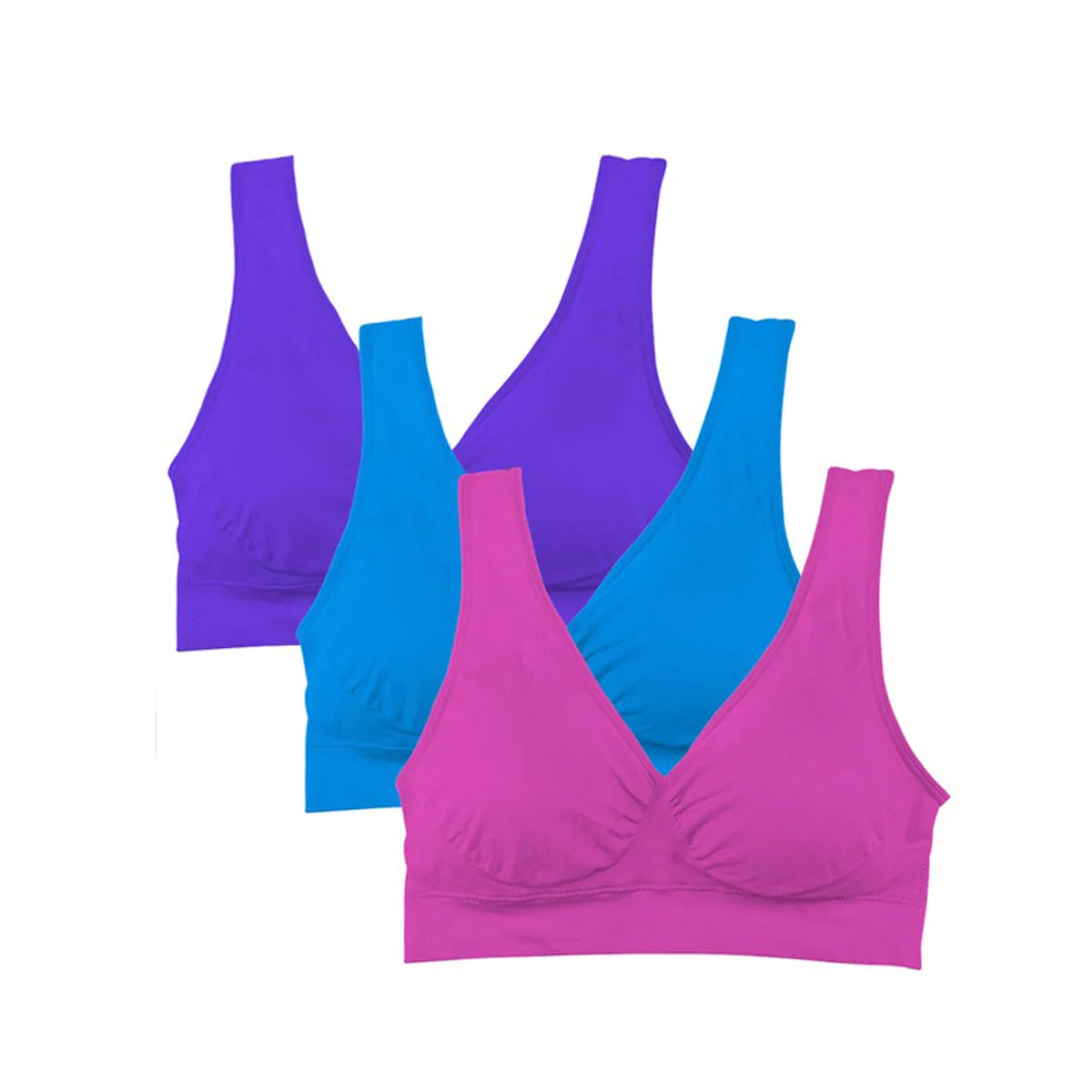Extreme Fit 3 Pack Seamless Lightweight Comfort Bras sold by Zulily product image thumbnail 2