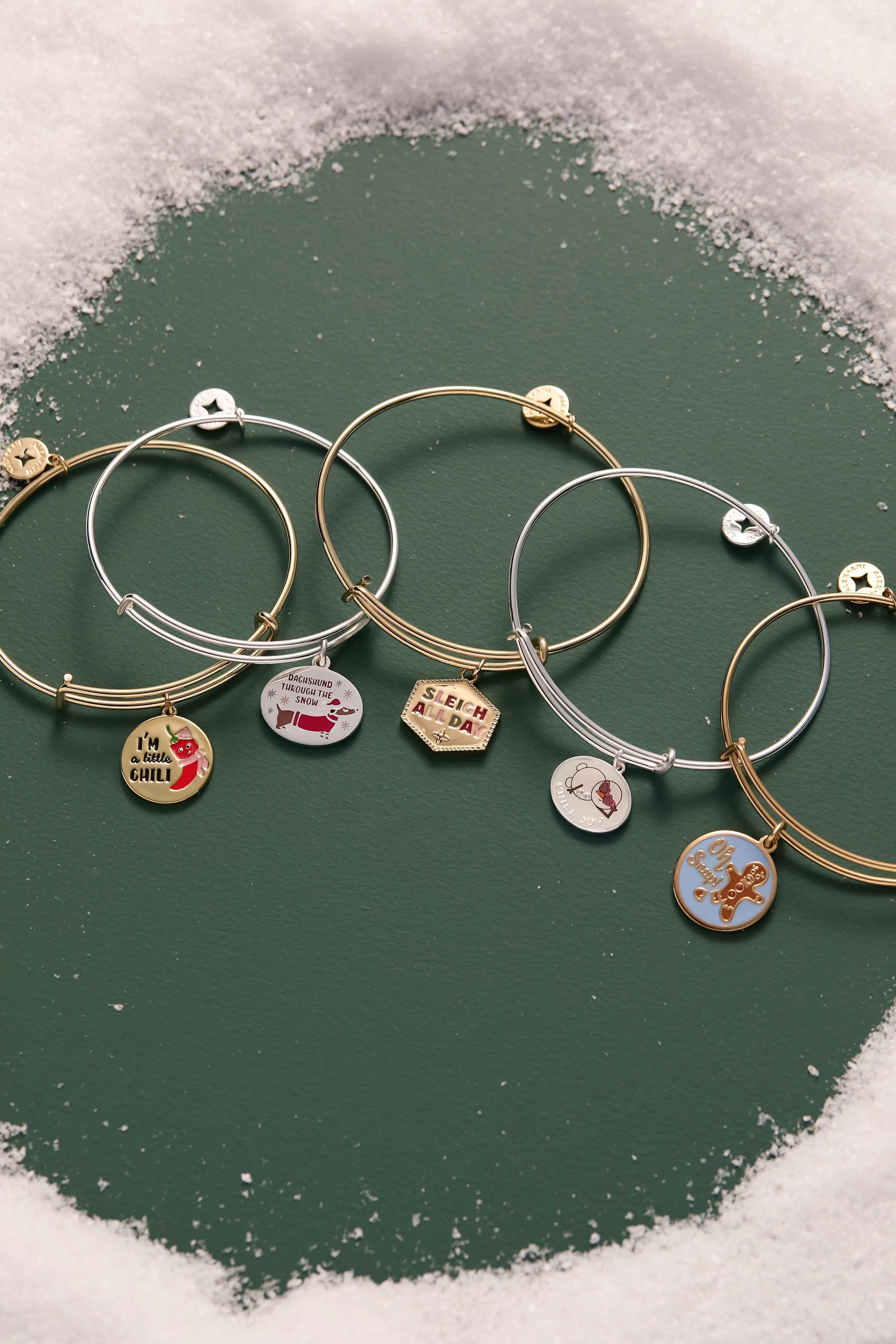‘Sleigh All Day’ Charm Bangle sold by Zulily product image thumbnail 4
