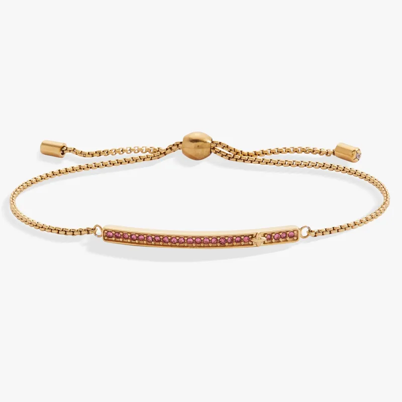 October Everyday Birthstone Pave Bolo Bracelet sold by Zulily