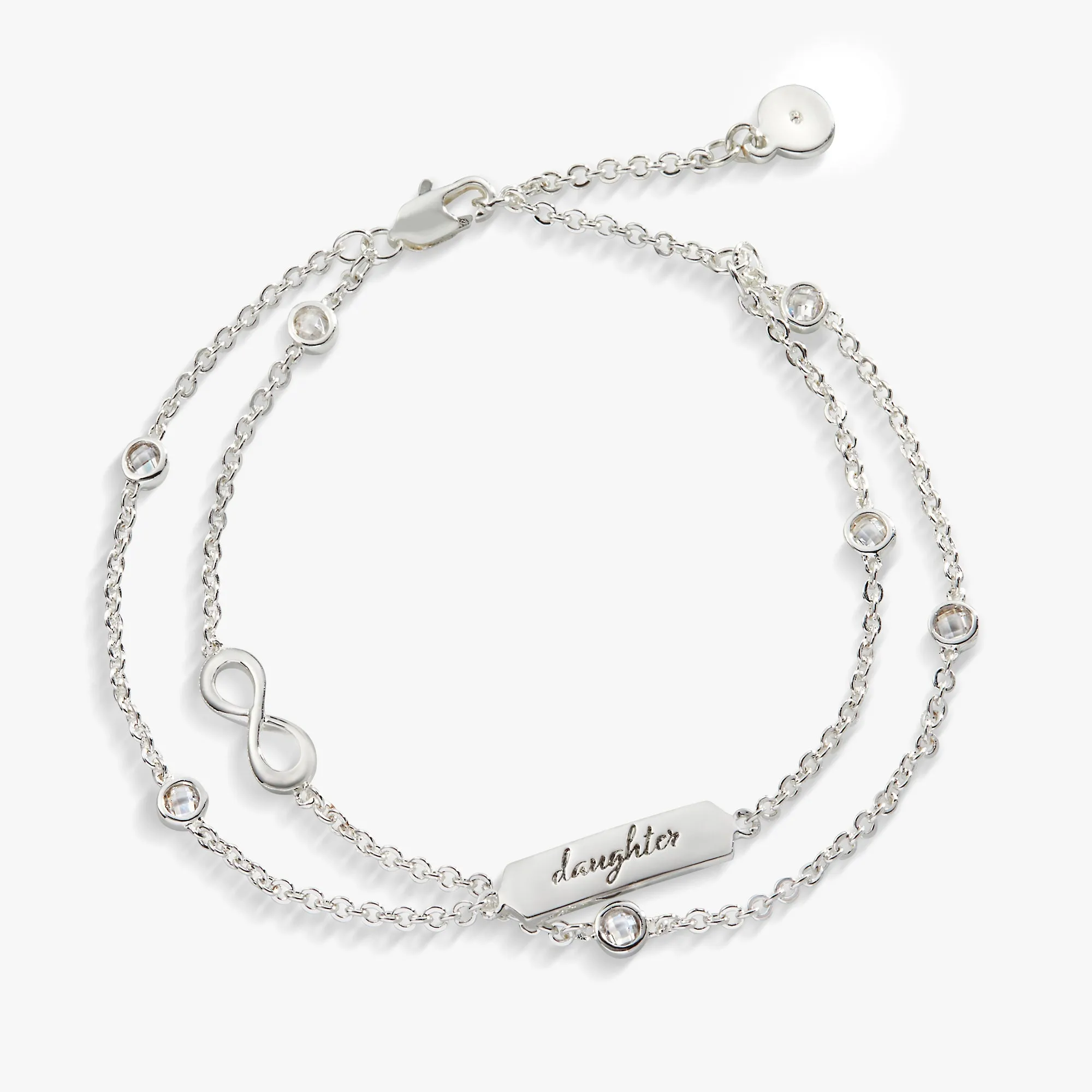 Daughter Infinity Chain Double Strand Bracelet sold by Zulily