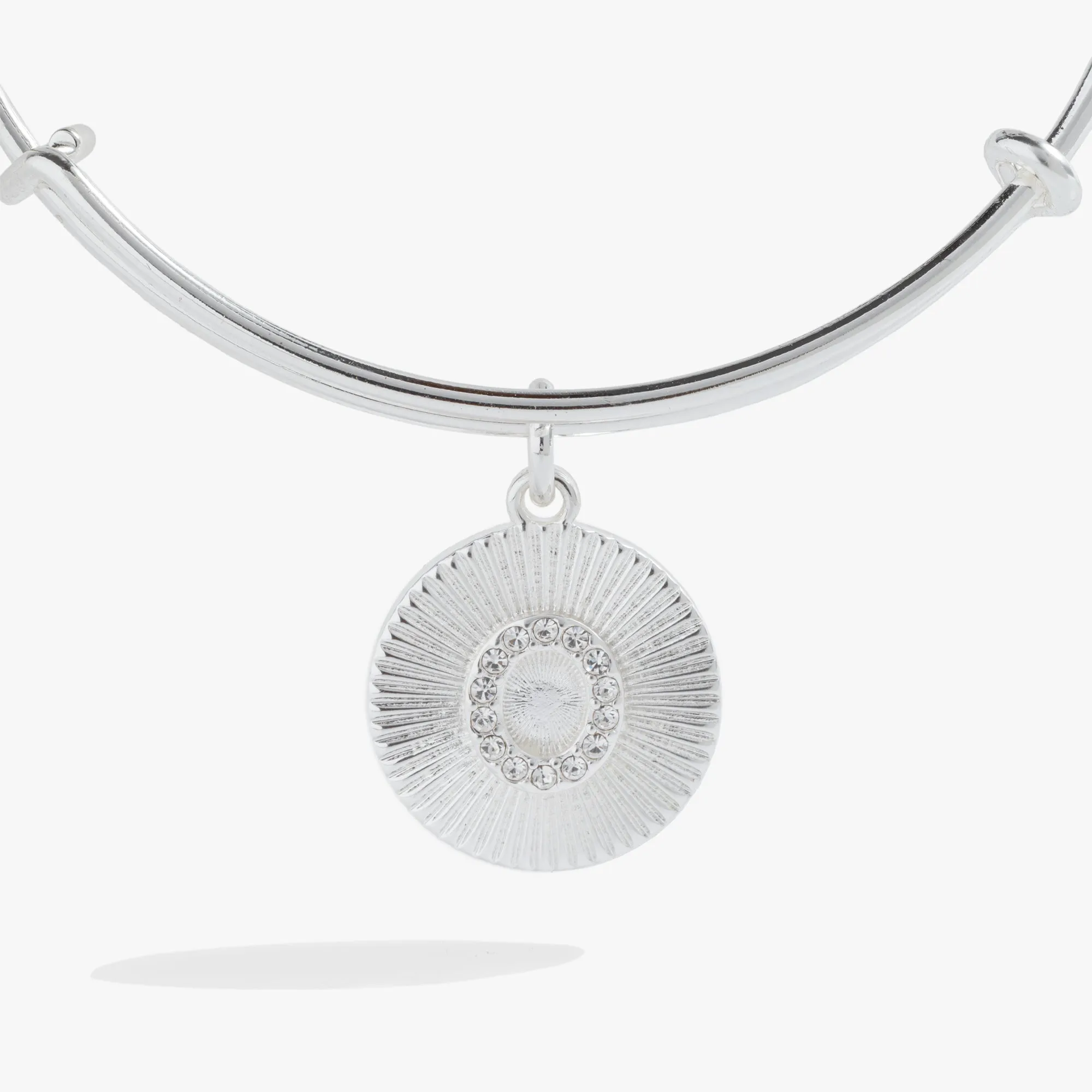 Initial O Pave Starburst Texture Bangle sold by Zulily product image thumbnail 4