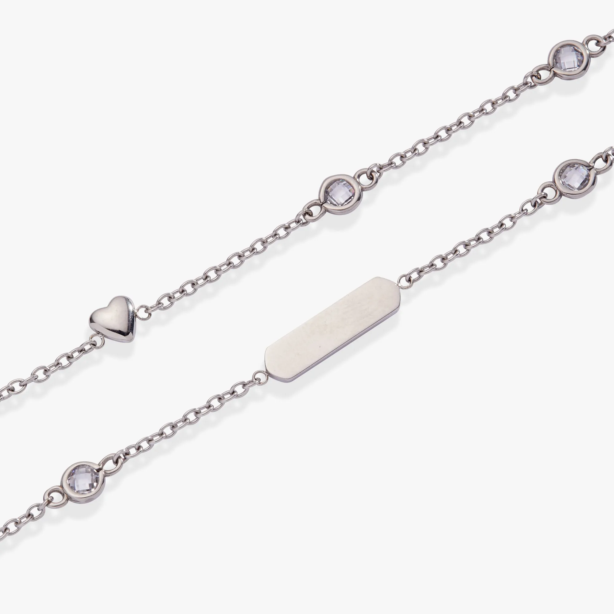 Heart Chain Double Strand Bracelet sold by Zulily product image thumbnail 4