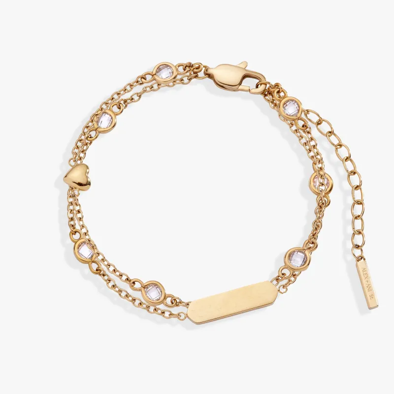 Heart Chain Double Strand Bracelet sold by Zulily