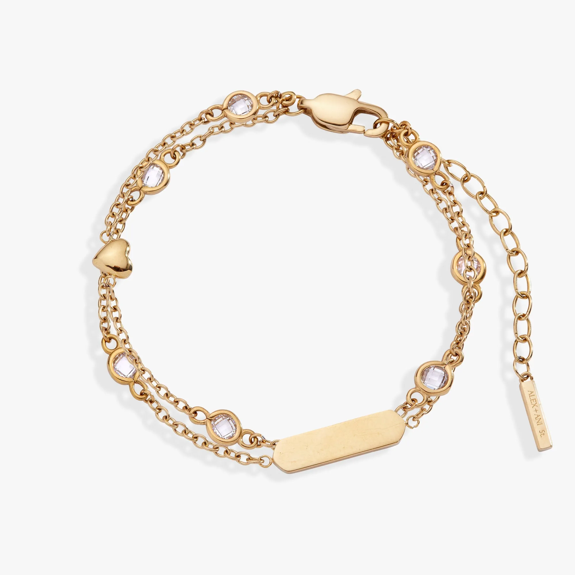 Heart Chain Double Strand Bracelet sold by Zulily