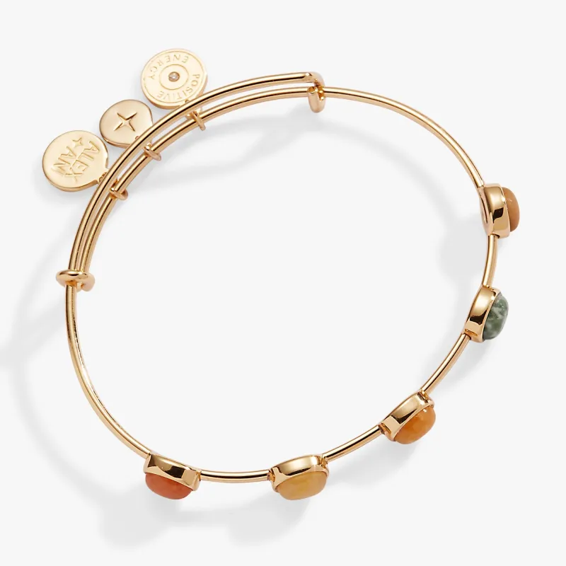 In-Line Semi-Precious Gemstone Bangle sold by Zulily