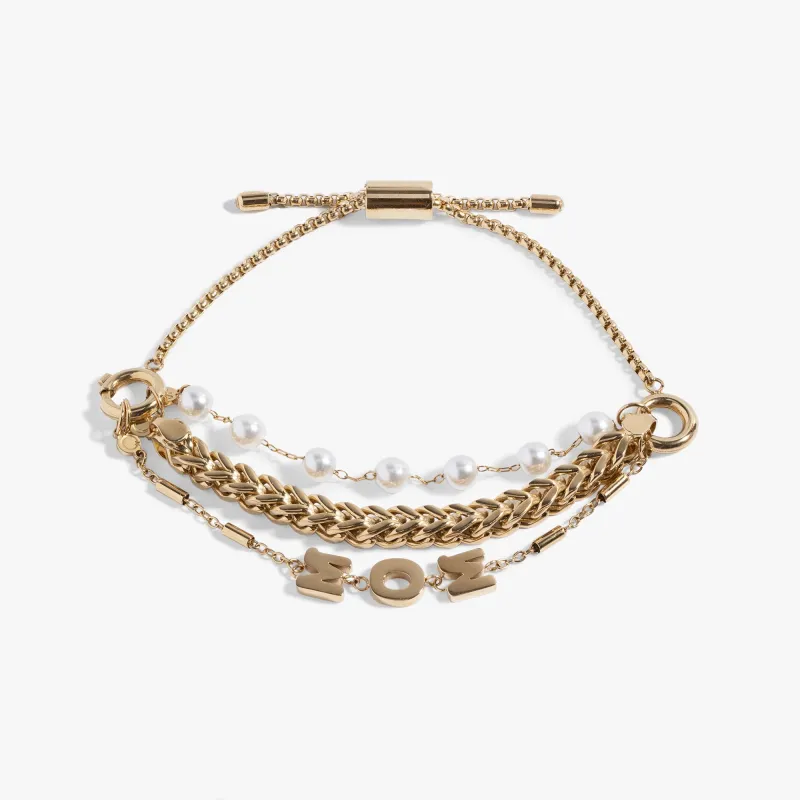 Mom Pearl Stranded™ Bracelet Set sold by Zulily