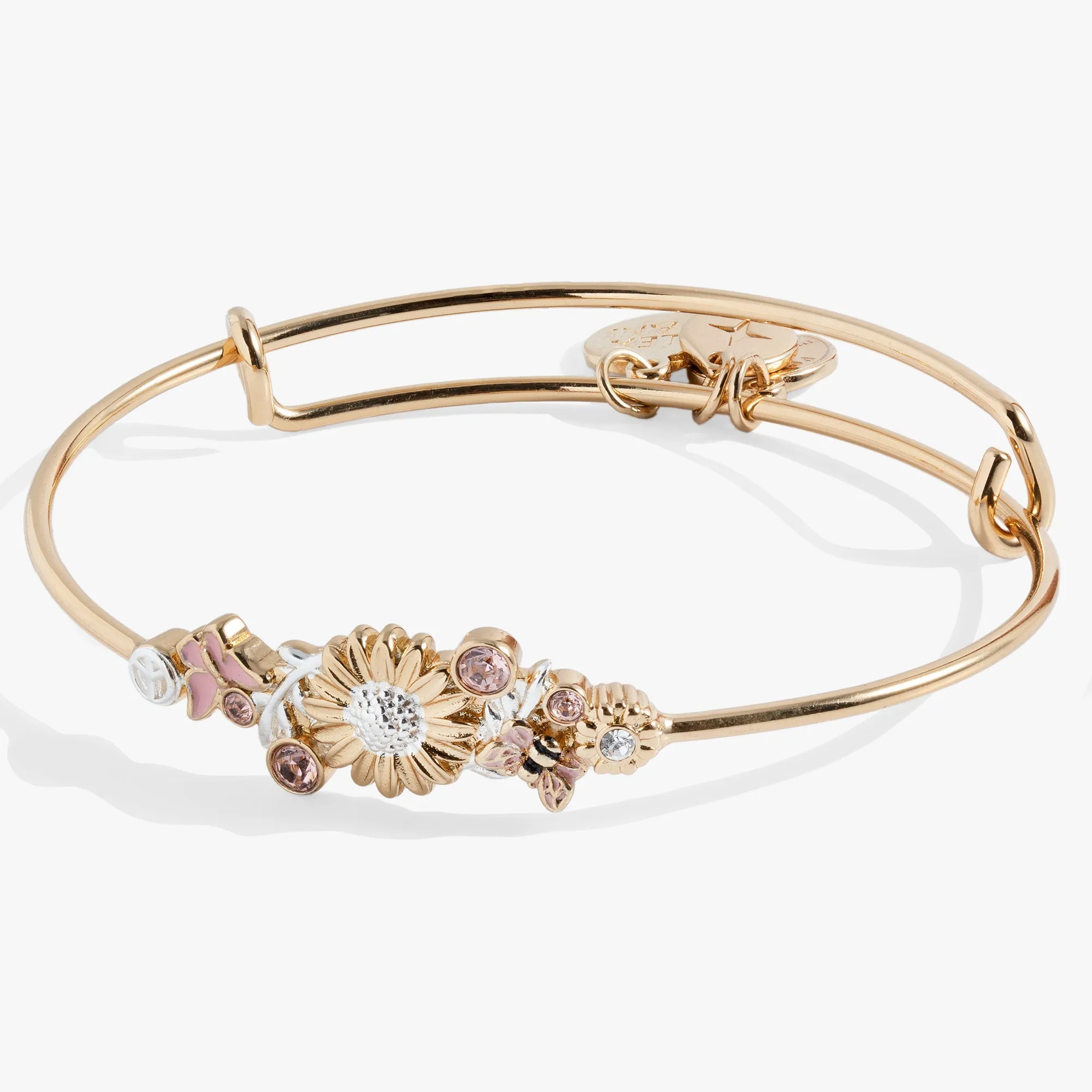 Floral Inline Bangle sold by Zulily