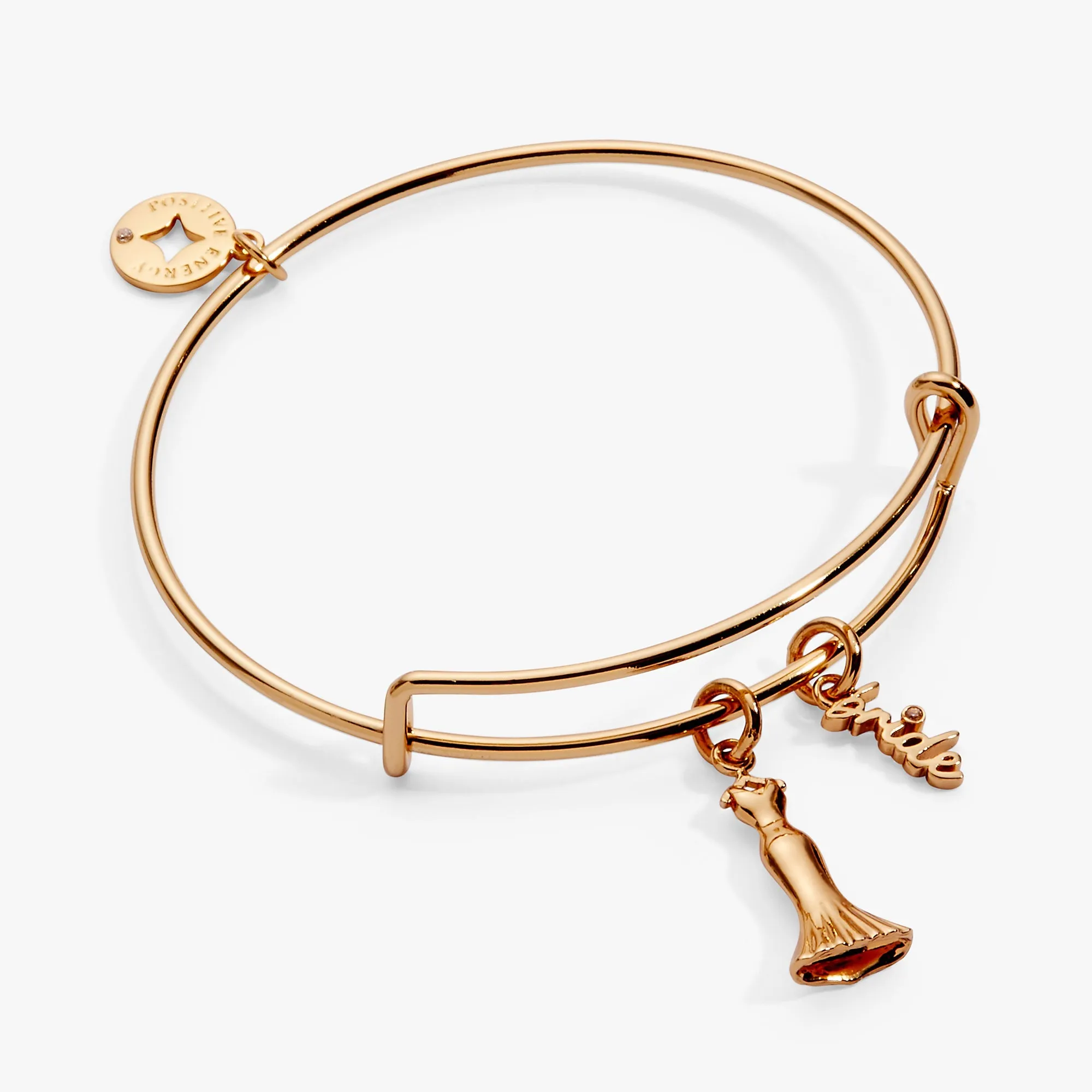 Bridal Gown Duo Charm Bangle sold by Zulily