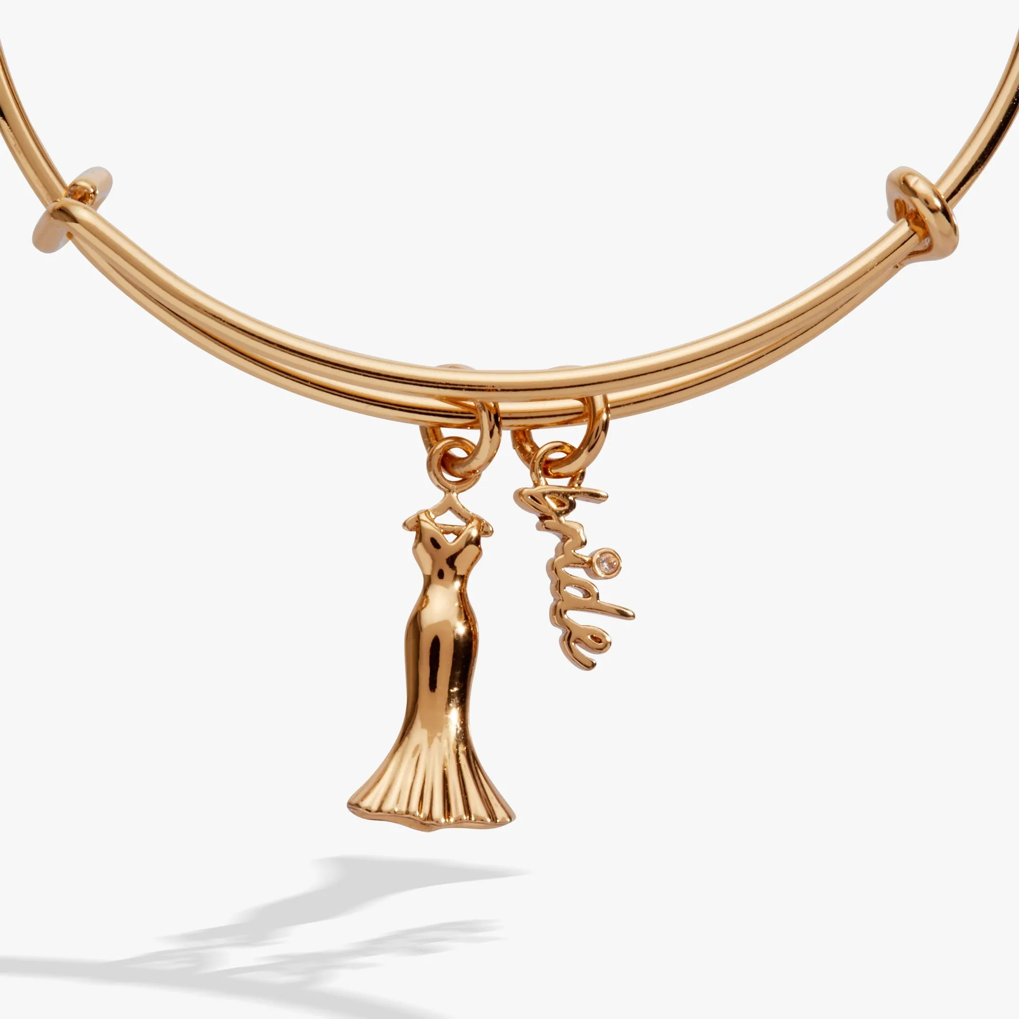 Bridal Gown Duo Charm Bangle sold by Zulily product image thumbnail 3