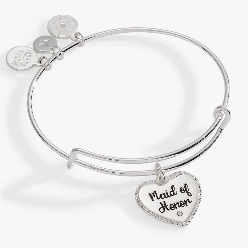 Maid of Honor Heart Bangle sold by Zulily