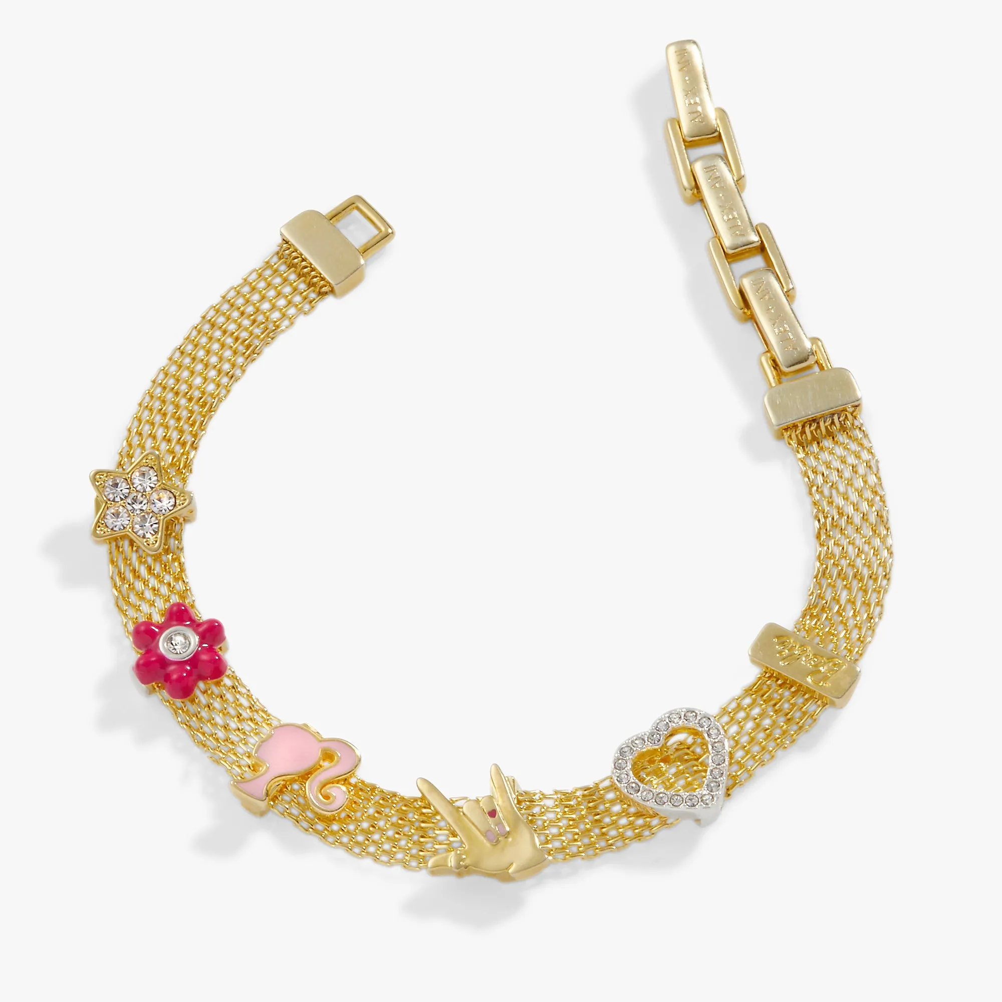 Barbie™ Multicharm Mesh Chain Bracelet sold by Zulily product image thumbnail 2