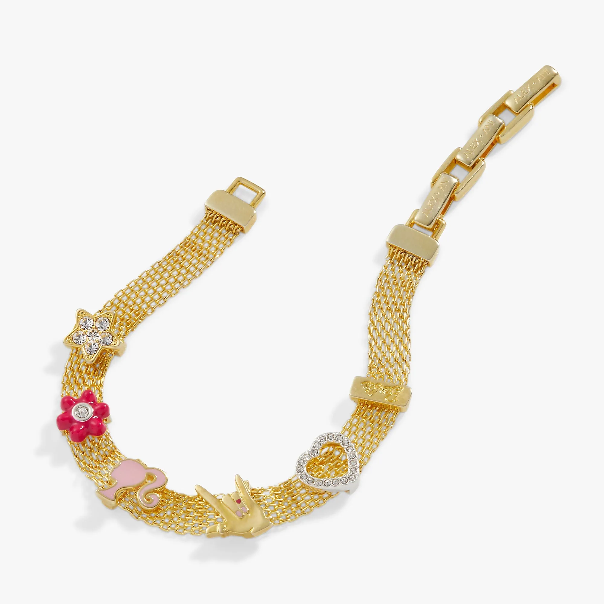 Barbie™ Multicharm Mesh Chain Bracelet sold by Zulily product image thumbnail 3