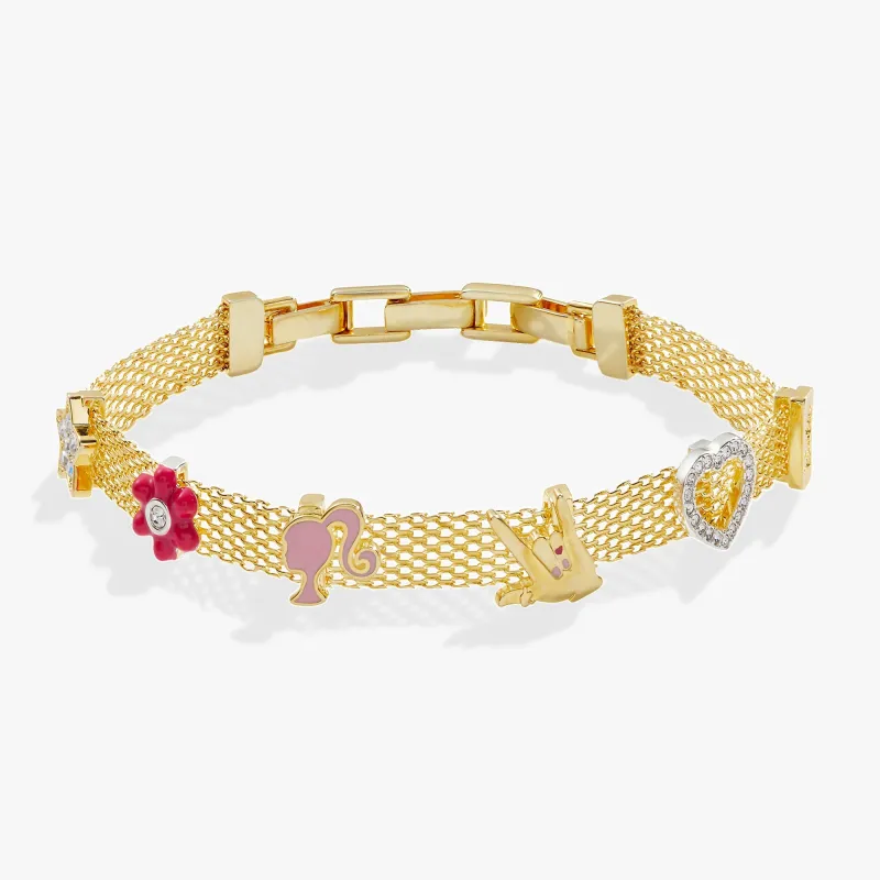Barbie™ Multicharm Mesh Chain Bracelet sold by Zulily