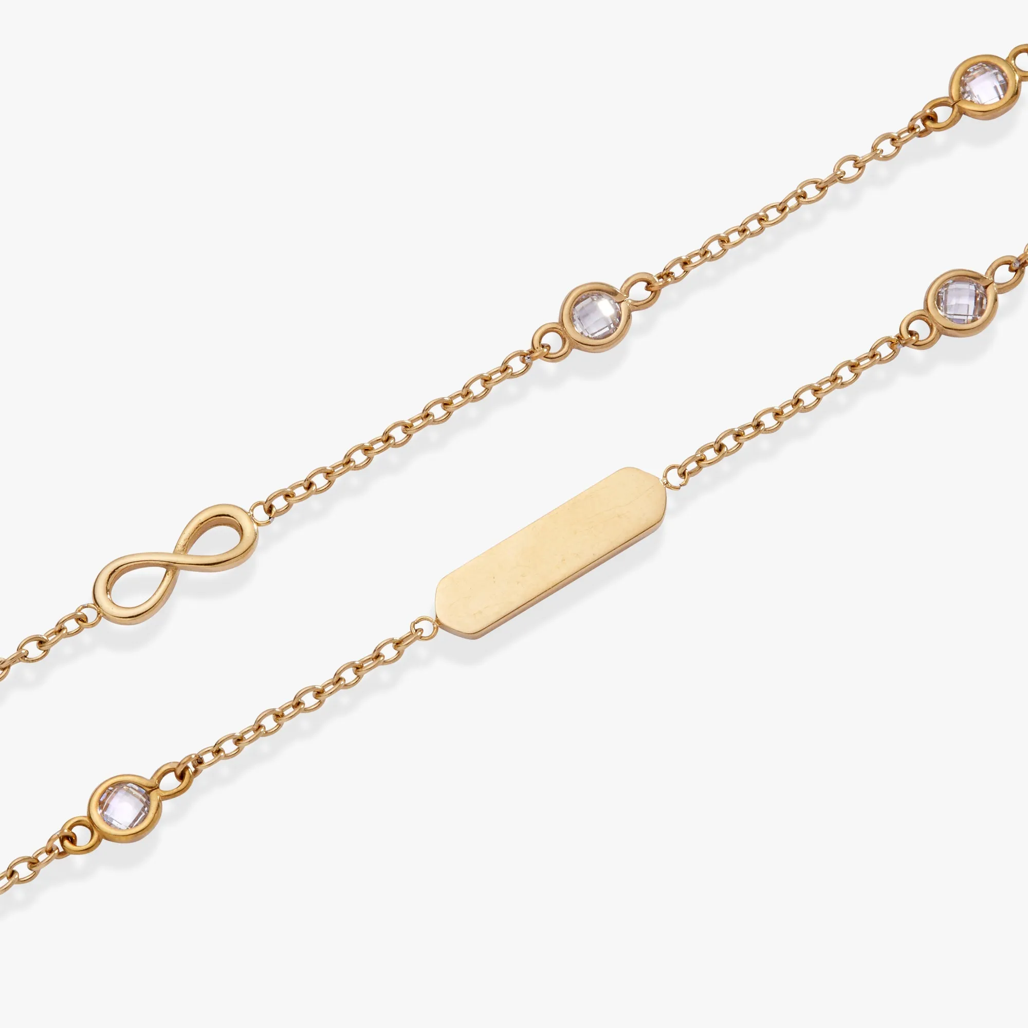 Infinity Chain Double Strand Bracelet sold by Zulily product image thumbnail 3