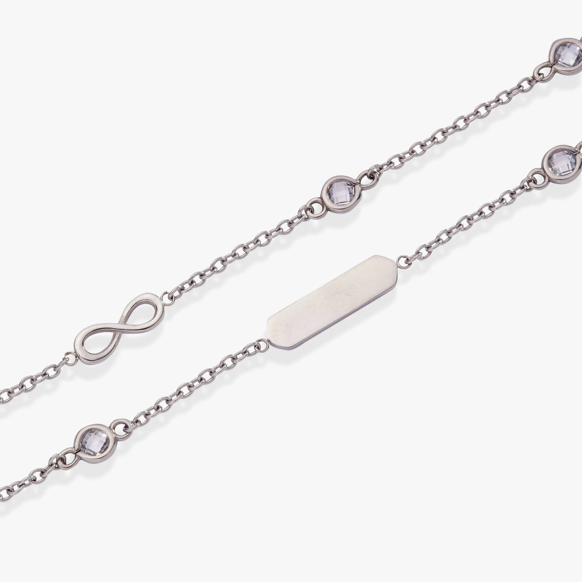 Infinity Chain Double Strand Bracelet sold by Zulily product image thumbnail 4