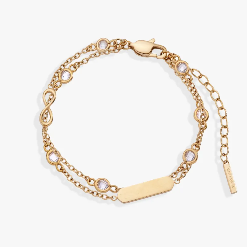 Infinity Chain Double Strand Bracelet sold by Zulily