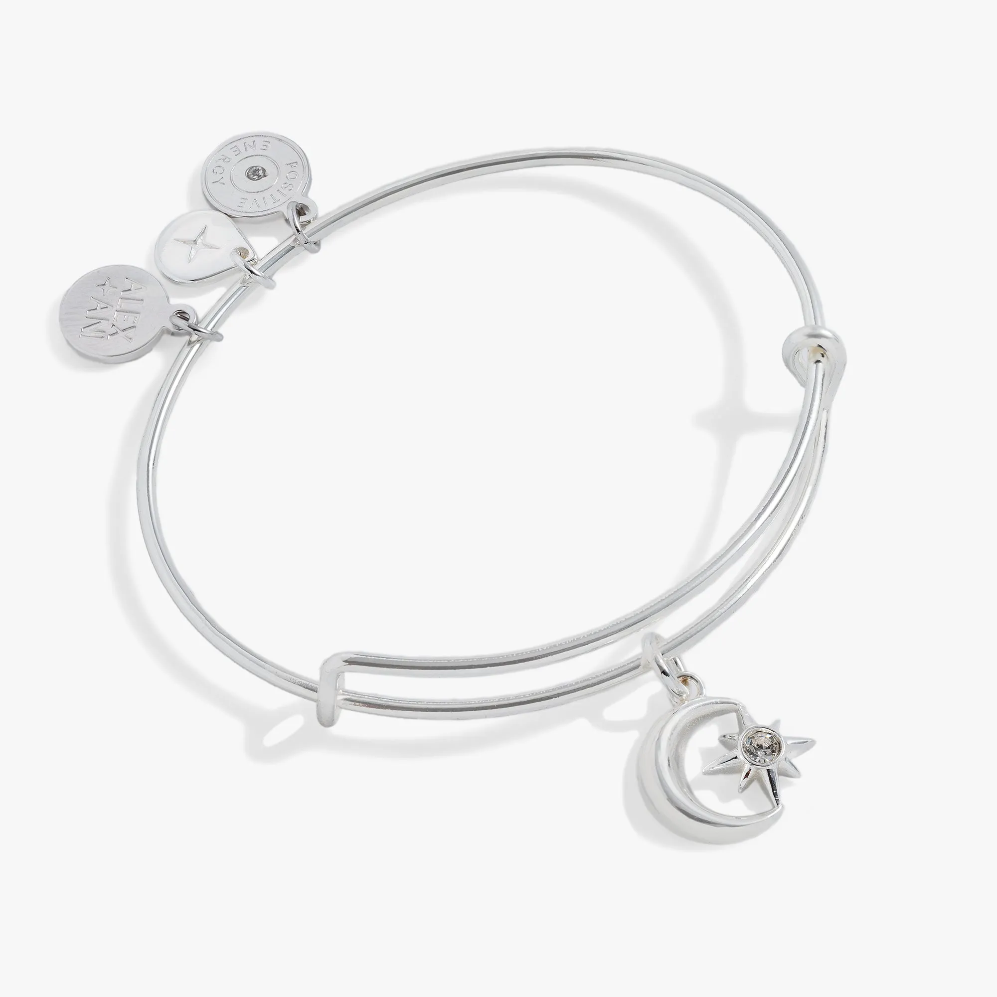 Star and Moon Charm Bangle sold by Zulily