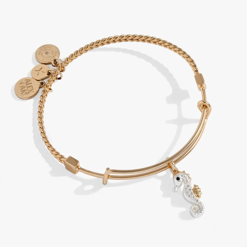 Seahorse Charm Bangle sold by Zulily