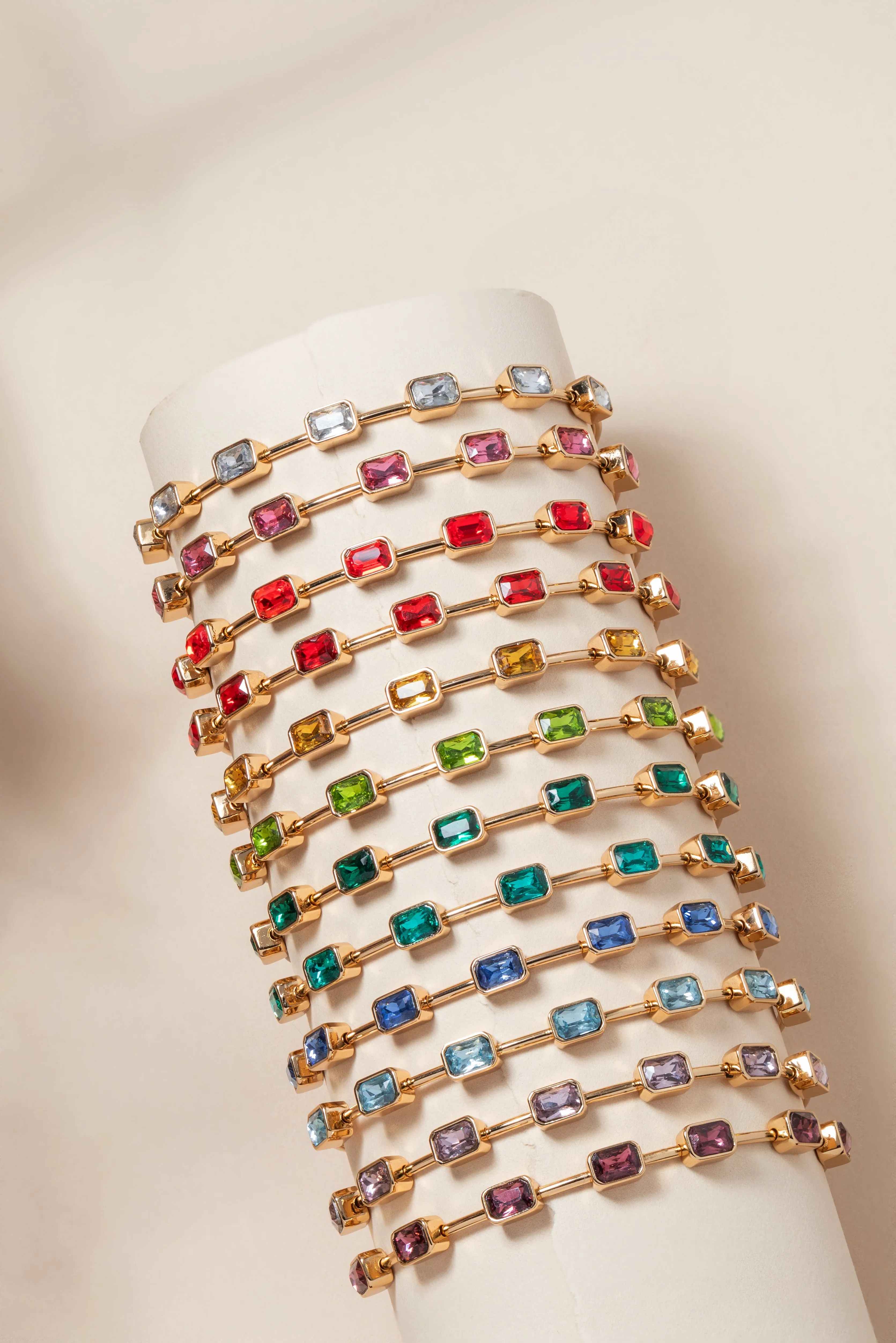 August Birthstone Emerald Cut Bangle sold by Zulily product image thumbnail 4