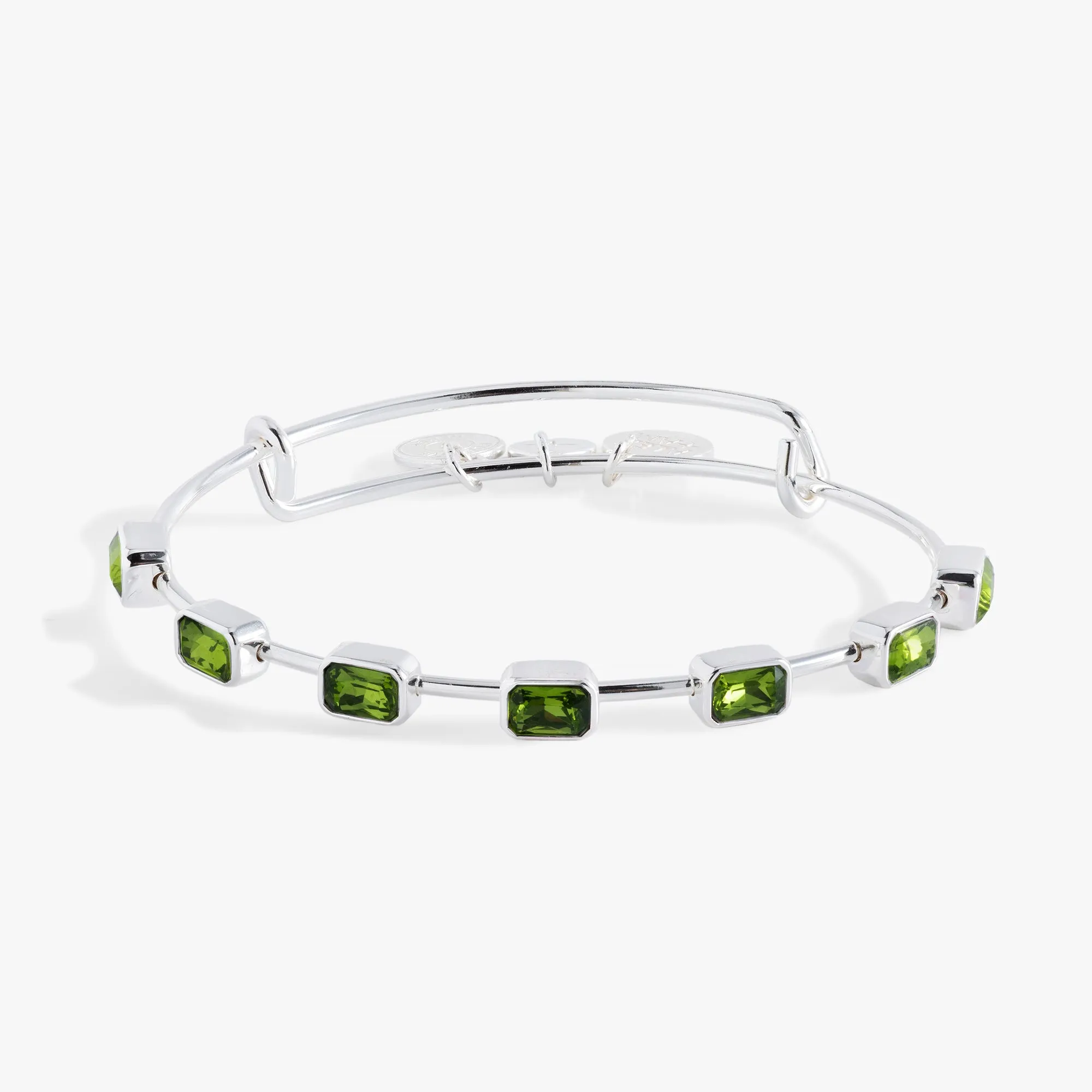 August Birthstone Emerald Cut Bangle sold by Zulily product image thumbnail 5