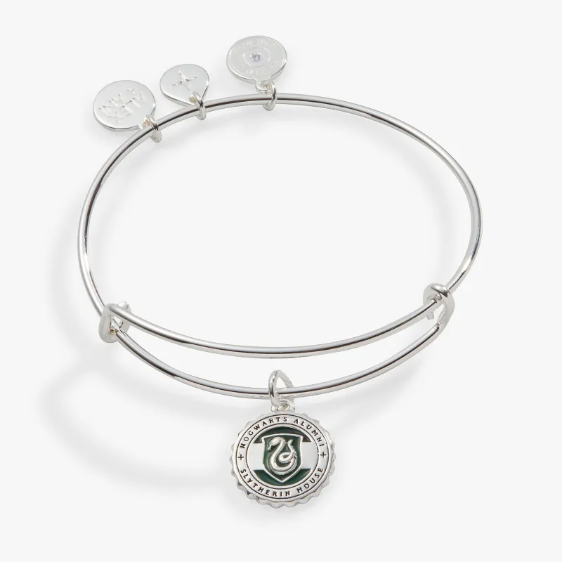 Harry Potter™ Slytherin House Charm Bangle made by Alex and Ani