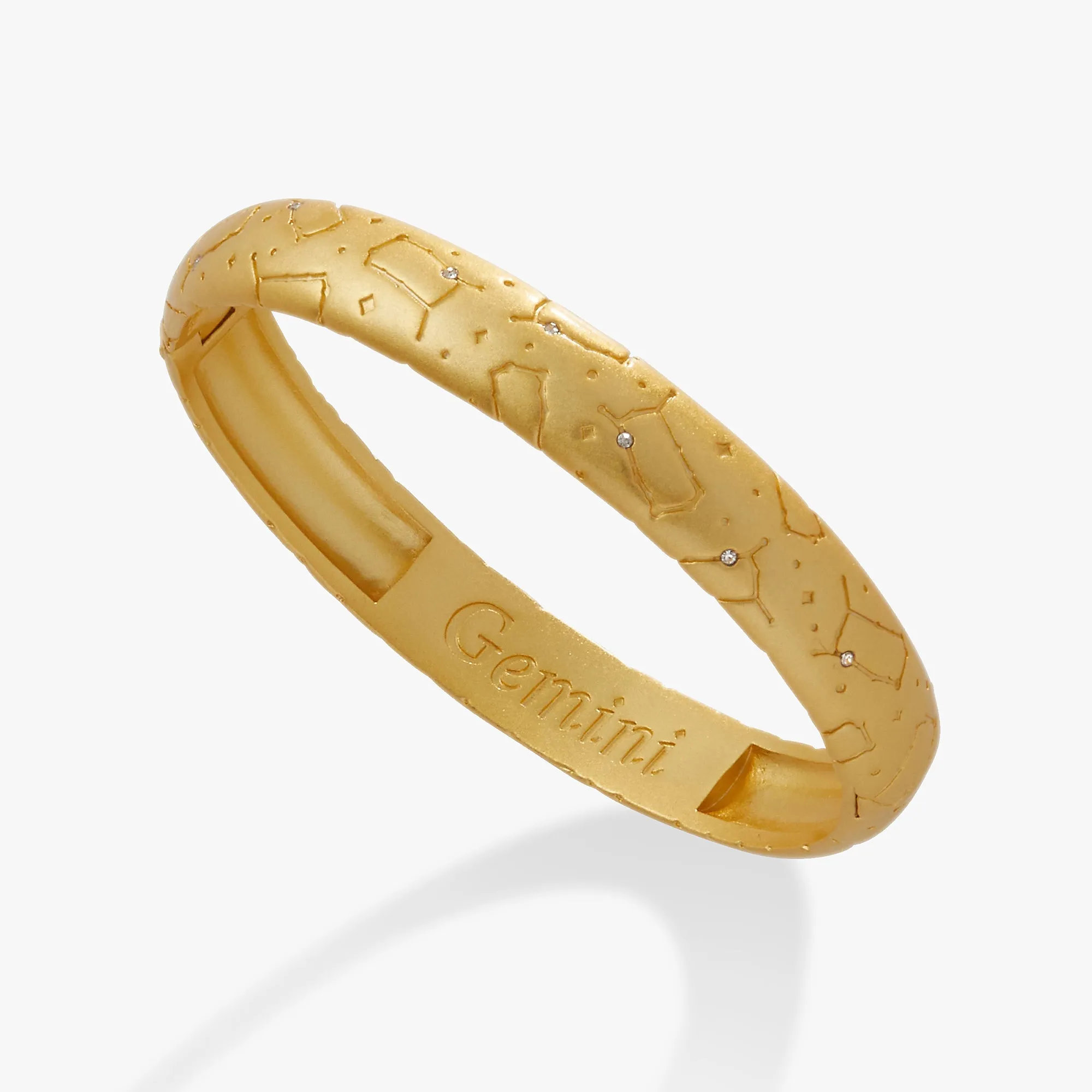 Gemini Zodiac Hinge Bangle sold by Zulily product image thumbnail 4