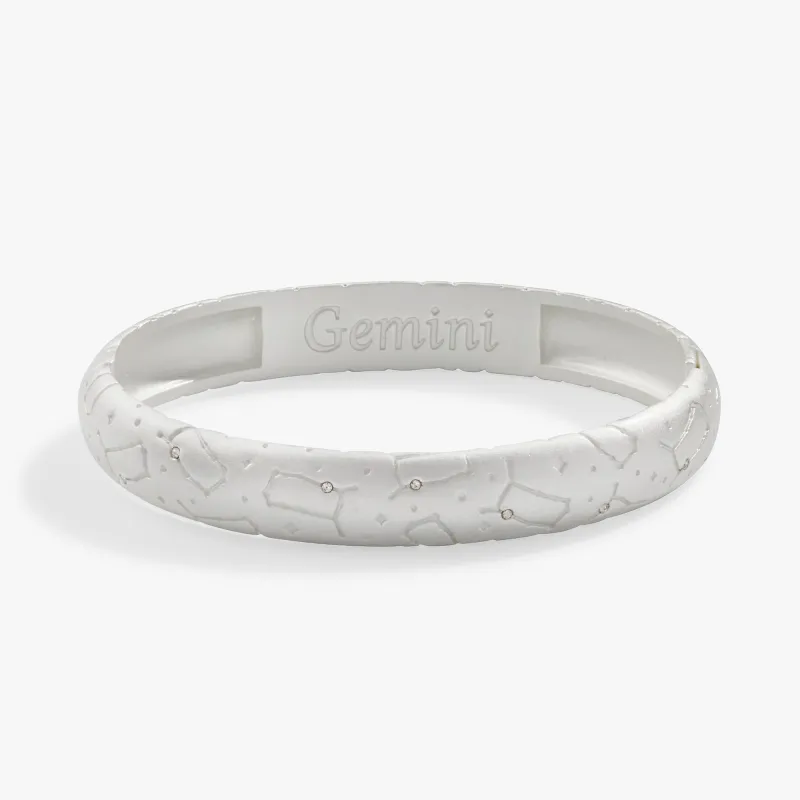 Gemini Zodiac Hinge Bangle sold by Zulily