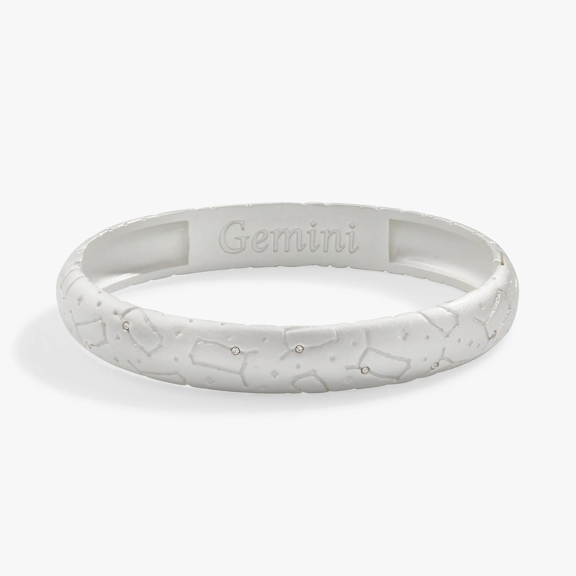 Gemini Zodiac Hinge Bangle sold by Zulily