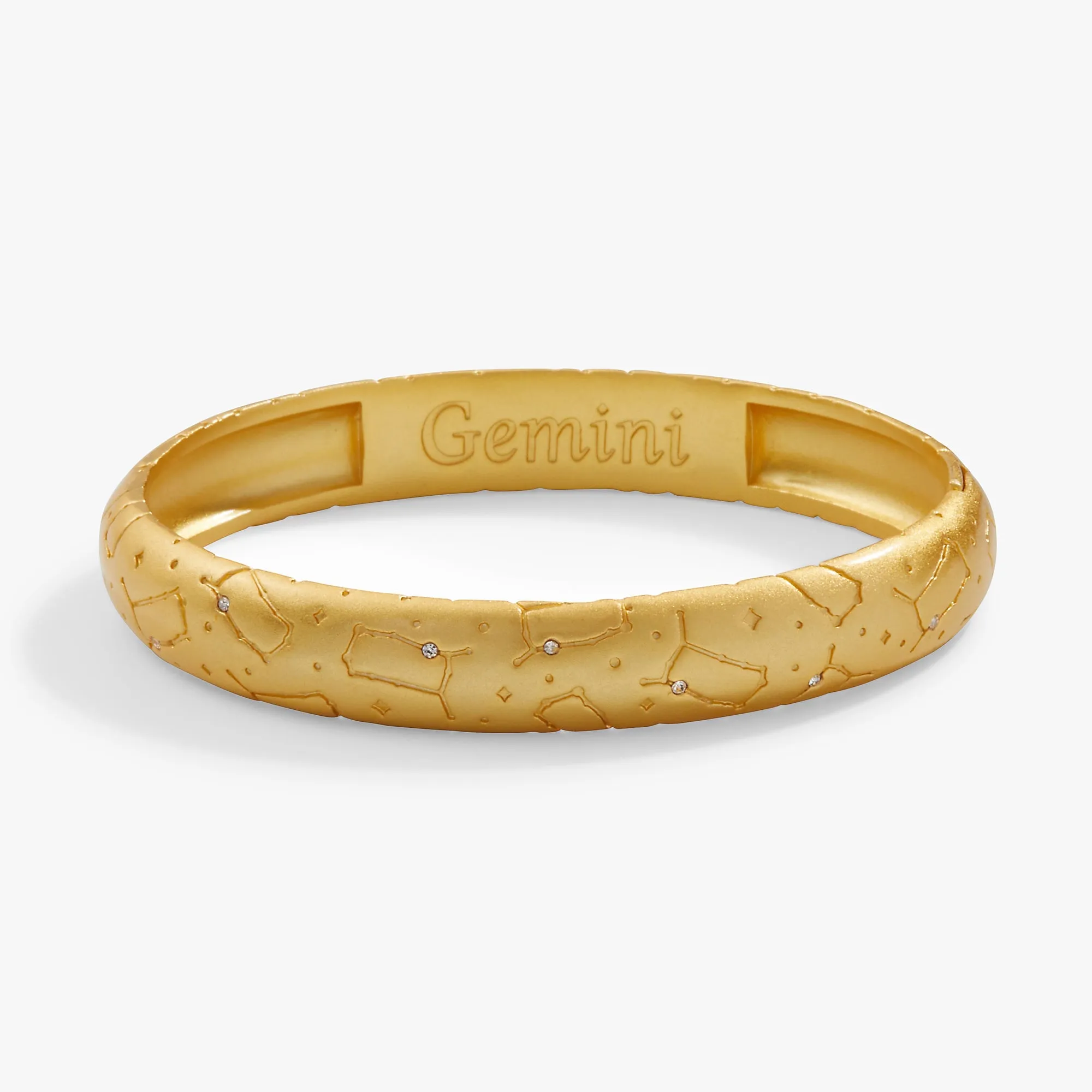 Gemini Zodiac Hinge Bangle sold by Zulily product image thumbnail 2