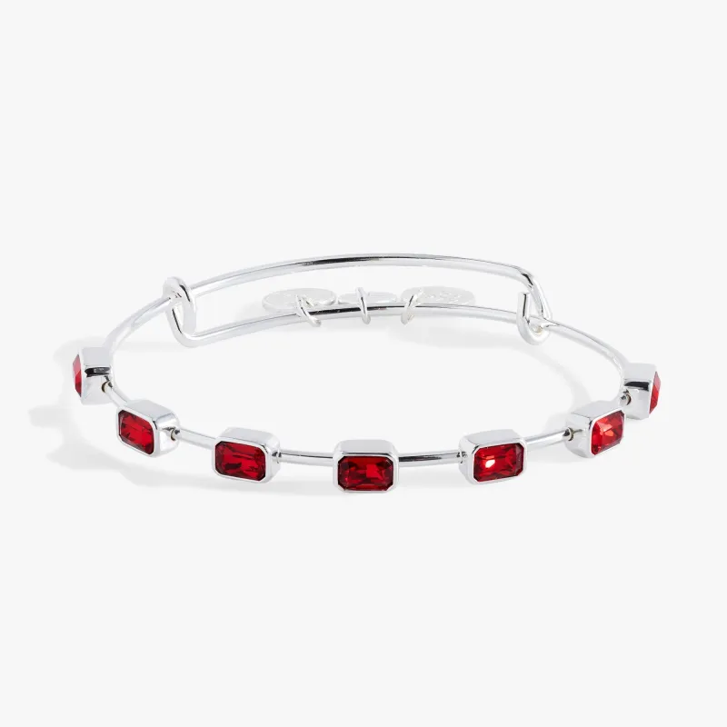 January Birthstone Emerald Cut Bangle sold by Zulily