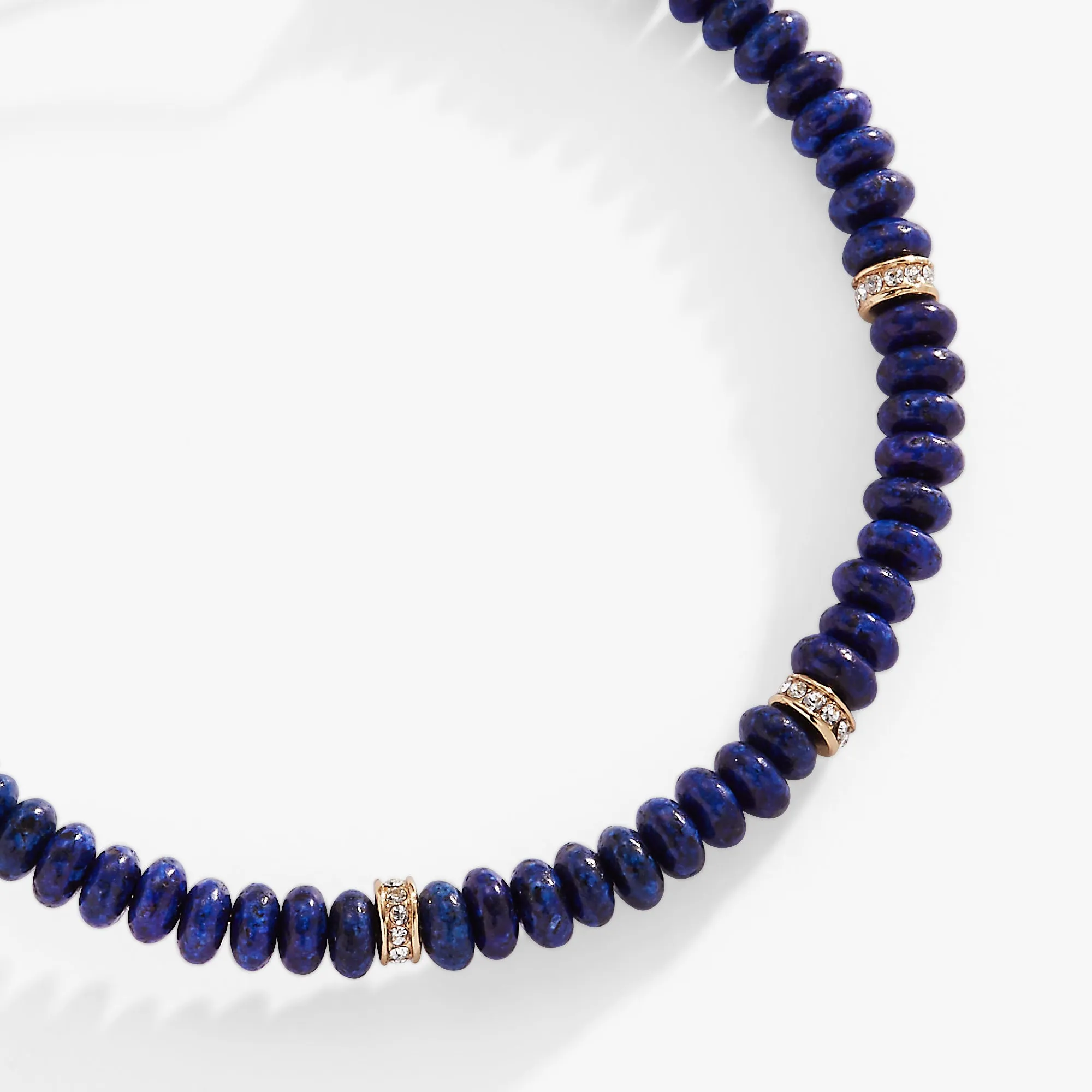 Blue Semi-Precious Rondelle Beaded Bangle sold by Zulily product image thumbnail 2