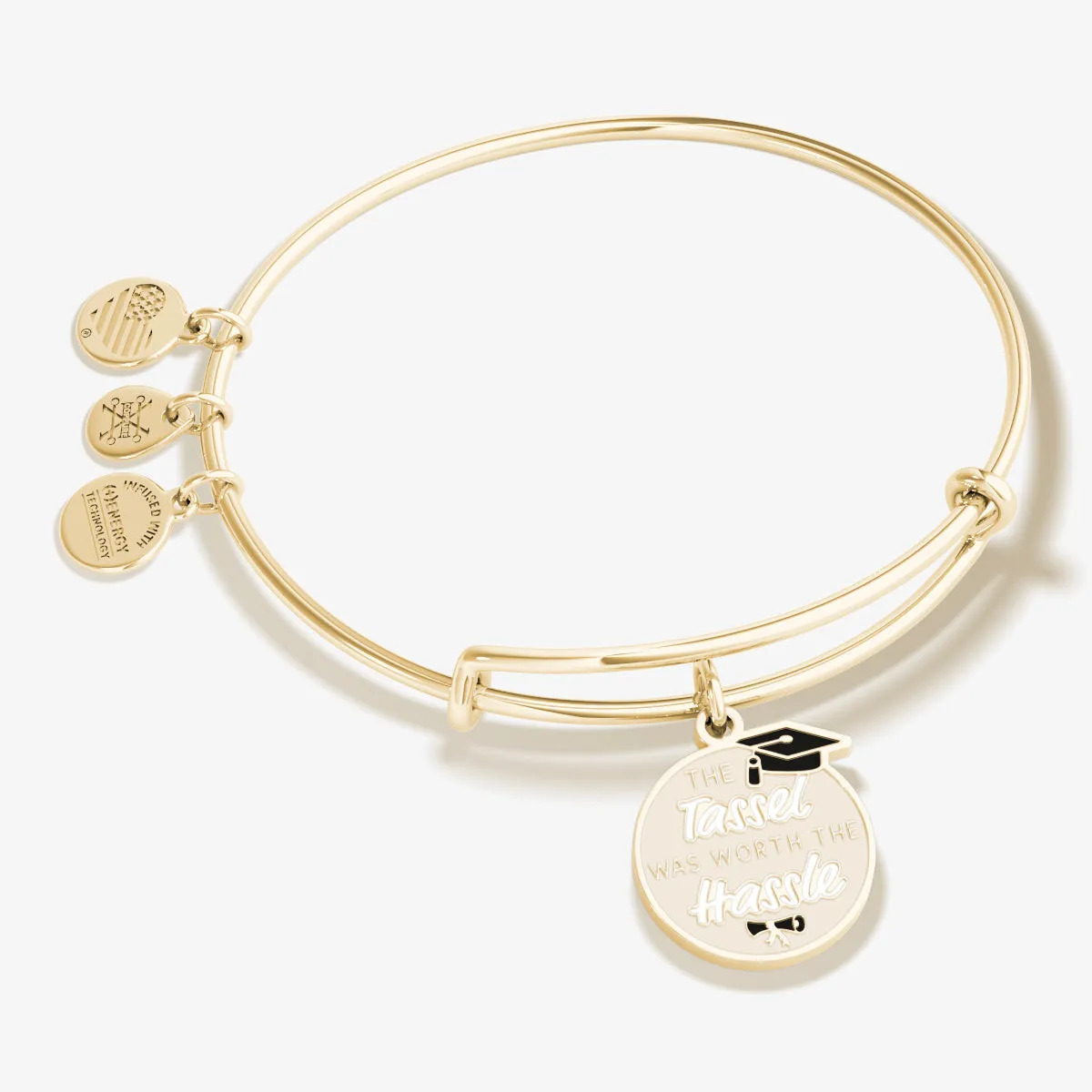 'The Tassel was Worth the Hassle' Graduation Charm Bangle sold by Zulily