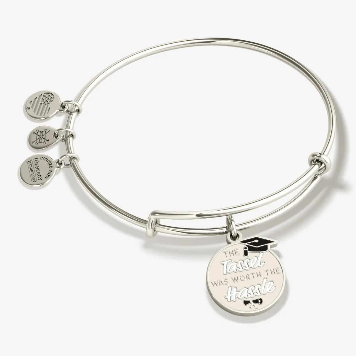 'The Tassel was Worth the Hassle' Graduation Charm Bangle sold by Zulily product image thumbnail 3