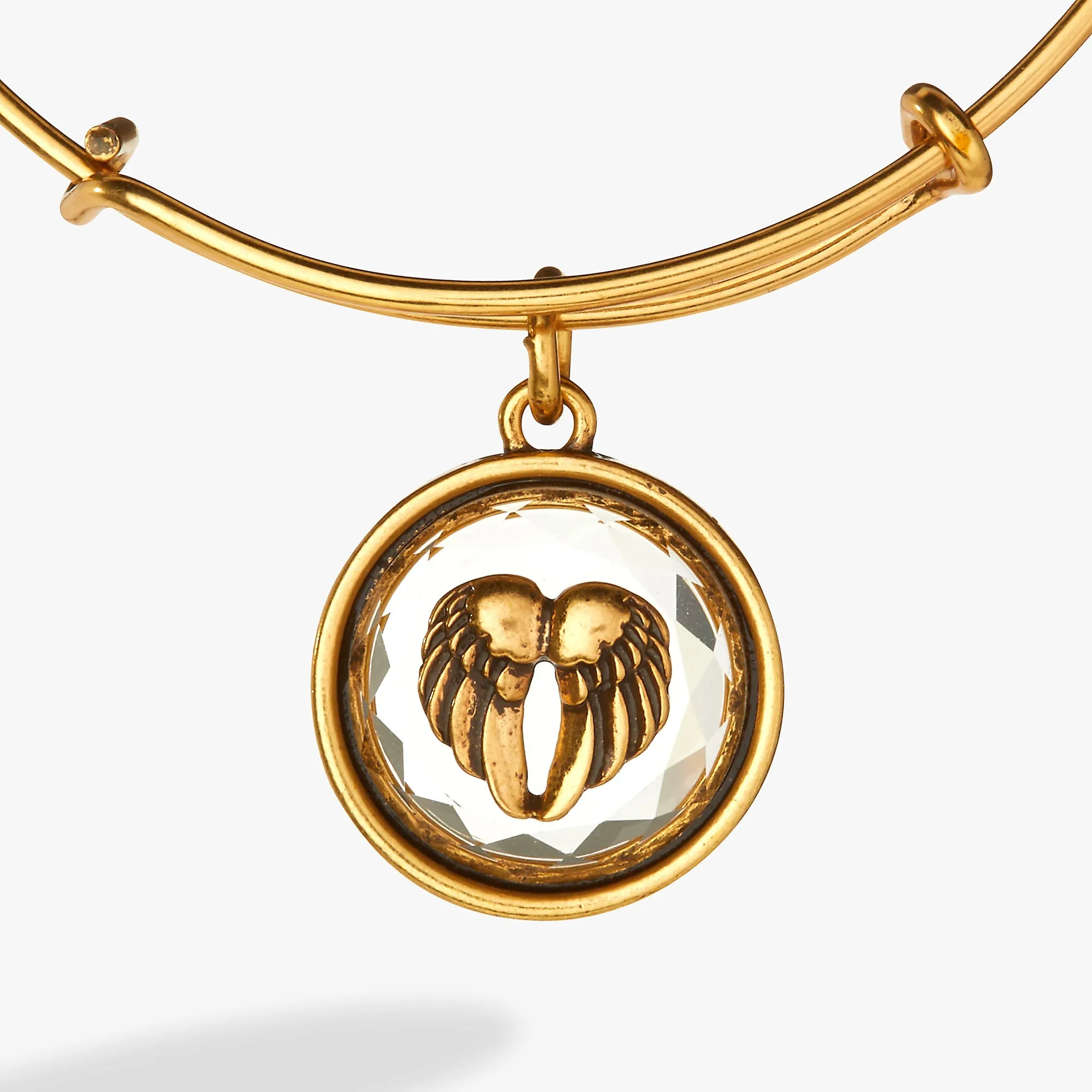Crystal Angel Wing Charm Bangle sold by Zulily product image thumbnail 3