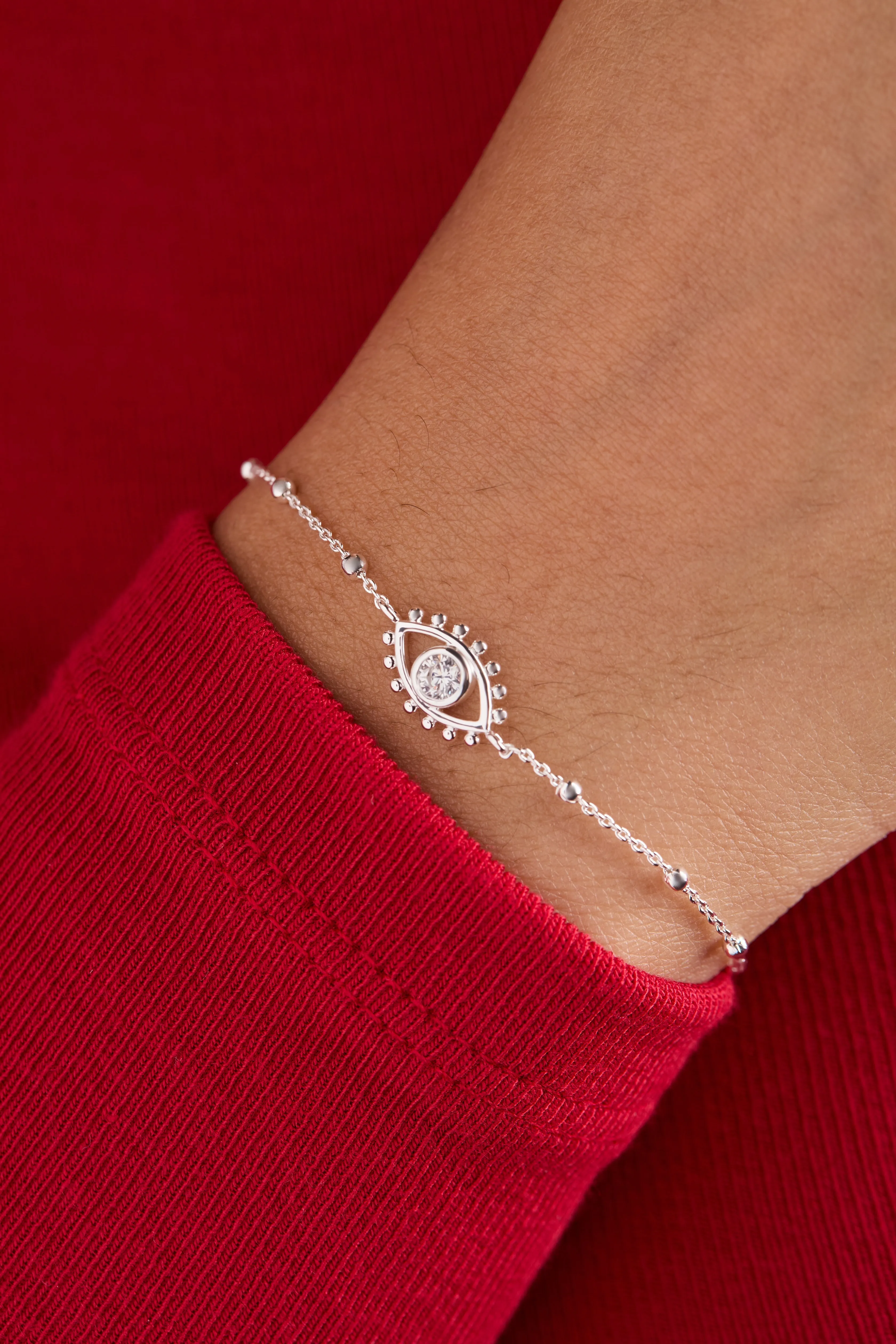 Evil Eye Inline Bracelet sold by Zulily product image thumbnail 2