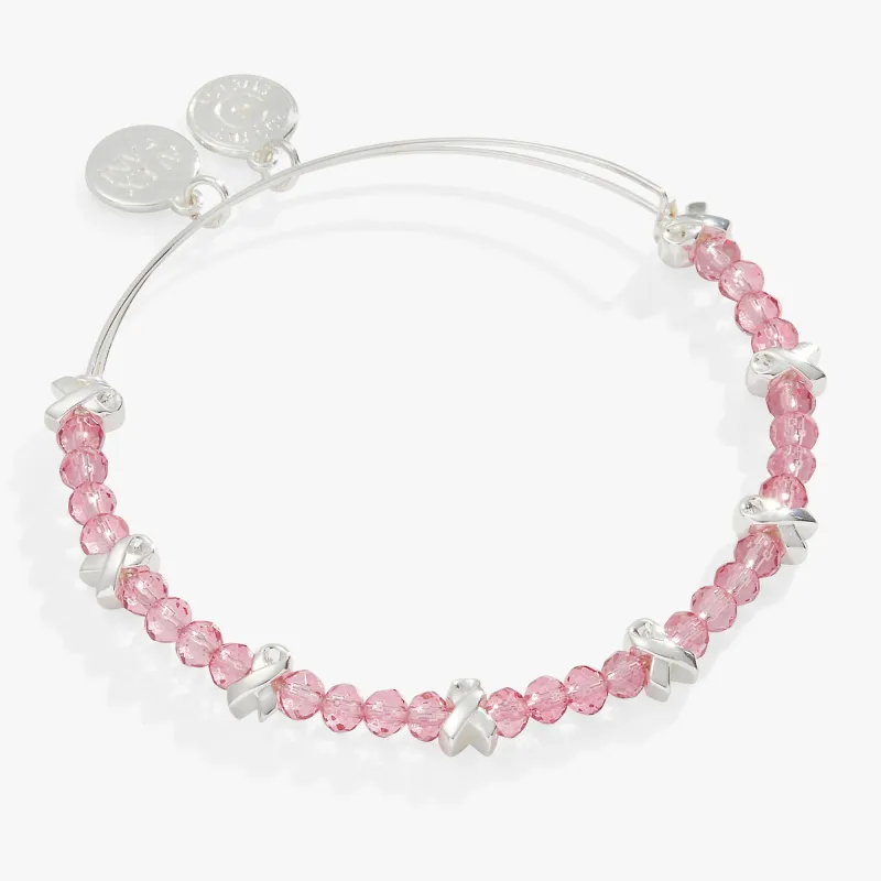 Breast Cancer Awareness Pink Ribbon Bangle sold by Zulily