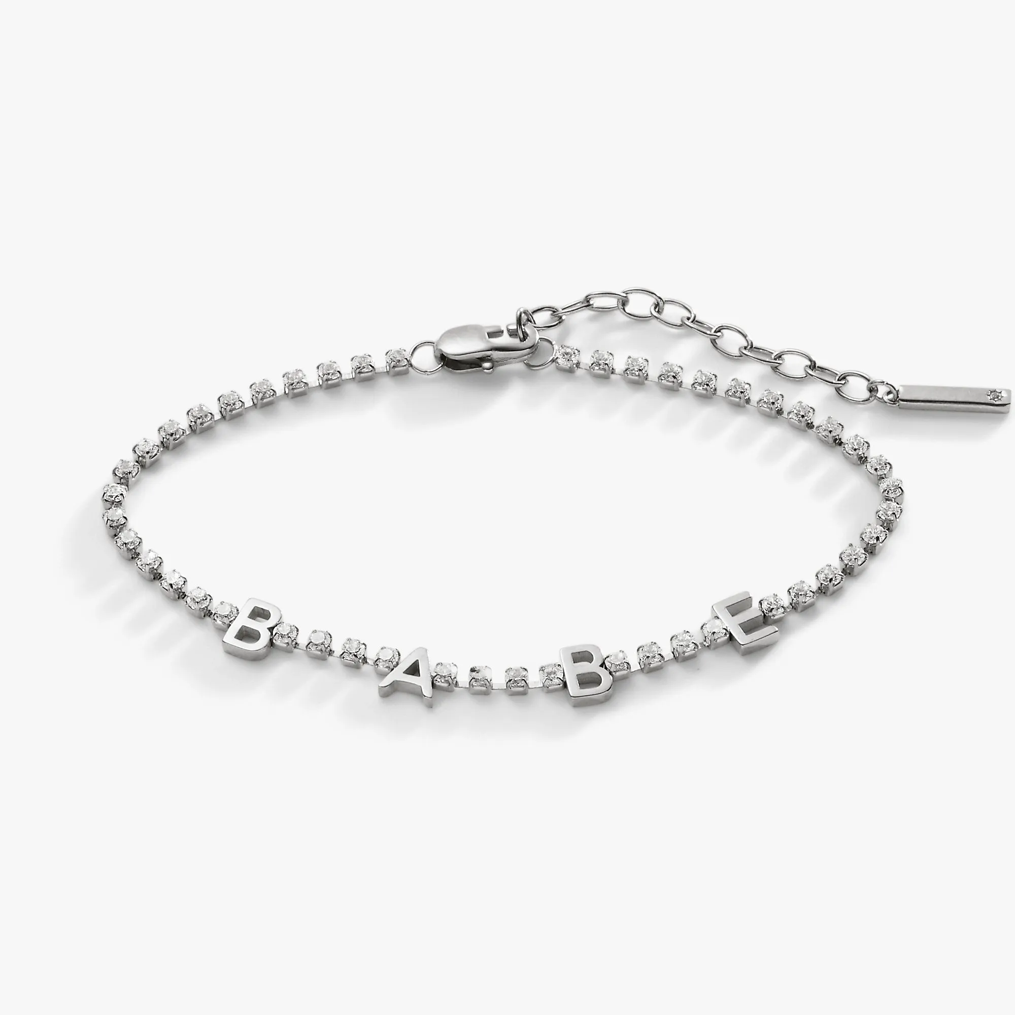 "Babe" Crystal Tennis Bracelet sold by Zulily product image thumbnail 2