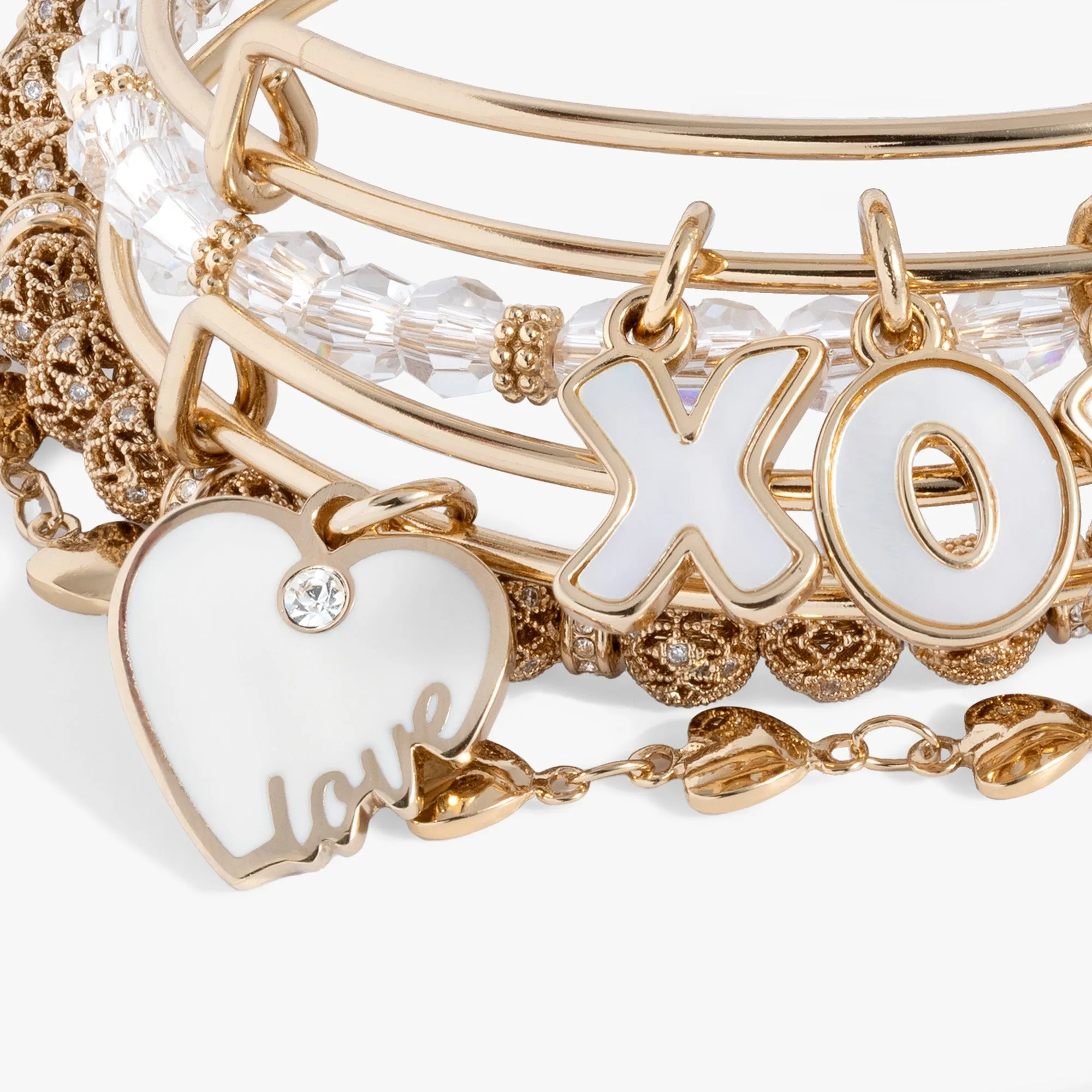 Love XOXO Bangle Set of 5 sold by Zulily product image thumbnail 3