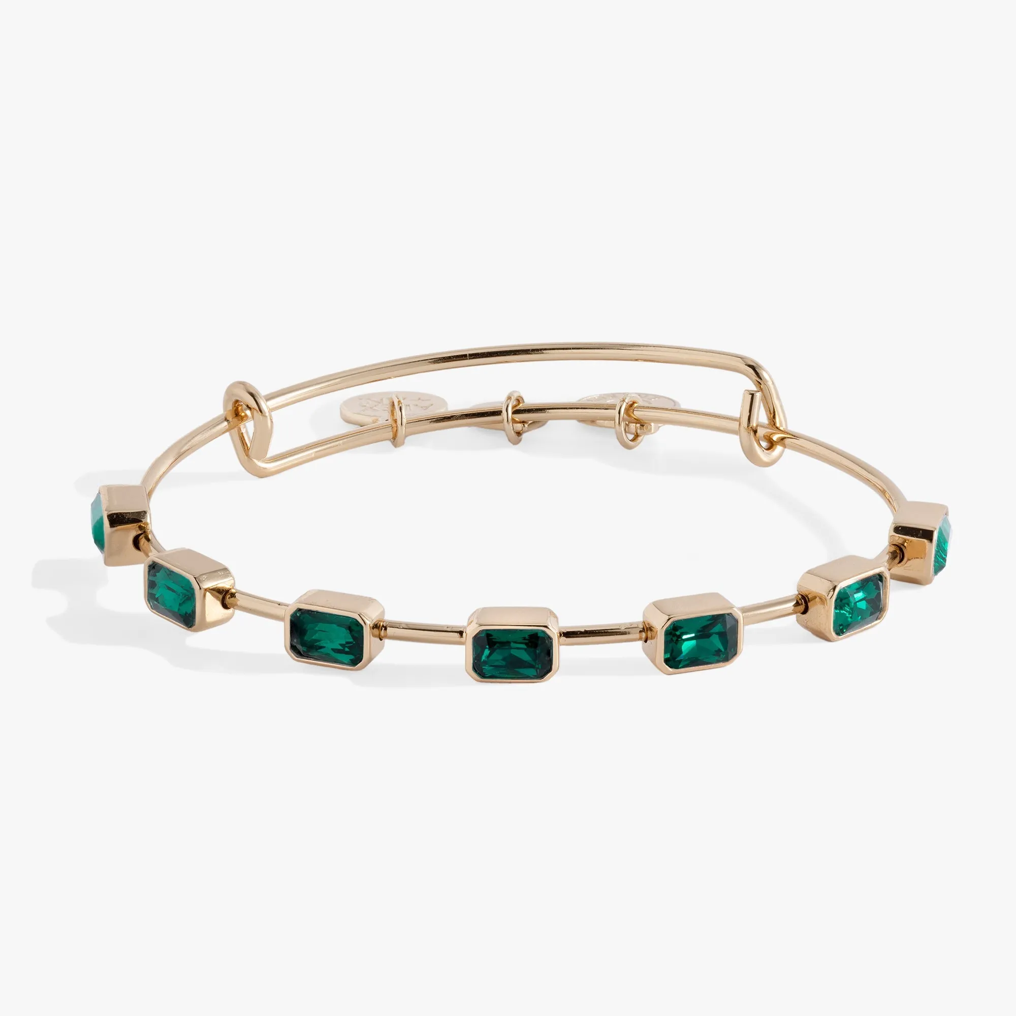 May Birthstone Emerald Cut Bangle sold by Zulily product image thumbnail 3