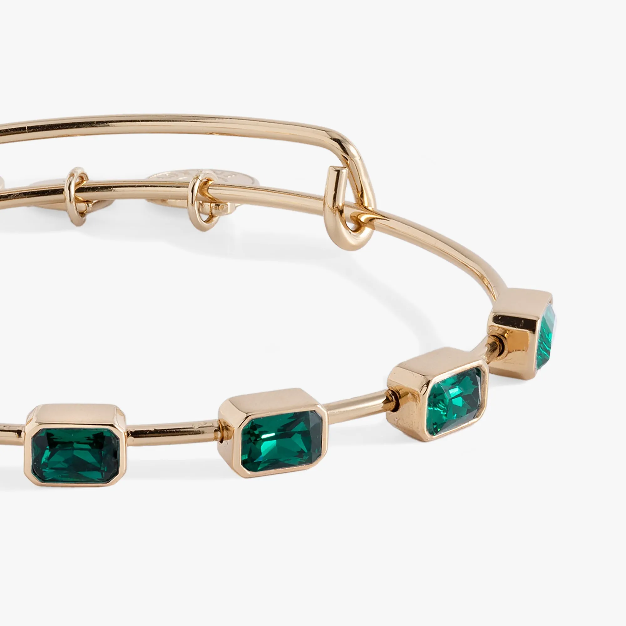 May Birthstone Emerald Cut Bangle sold by Zulily product image thumbnail 4